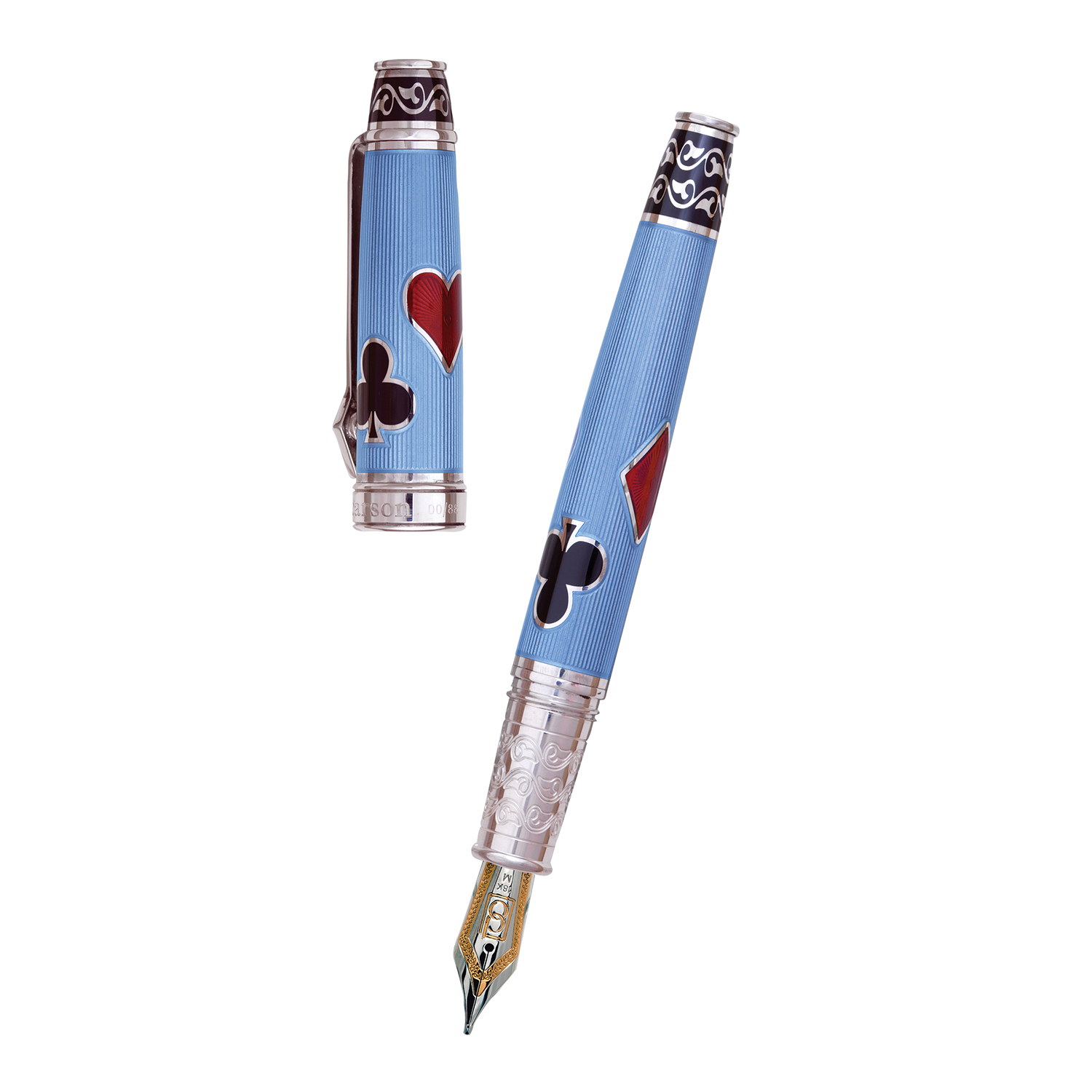 David Oscarson Les Quatre Couleurs Azure Blue ST Fountain pen David Oscarson Les Quatre Couleurs Azure Blue ST Fountain pen