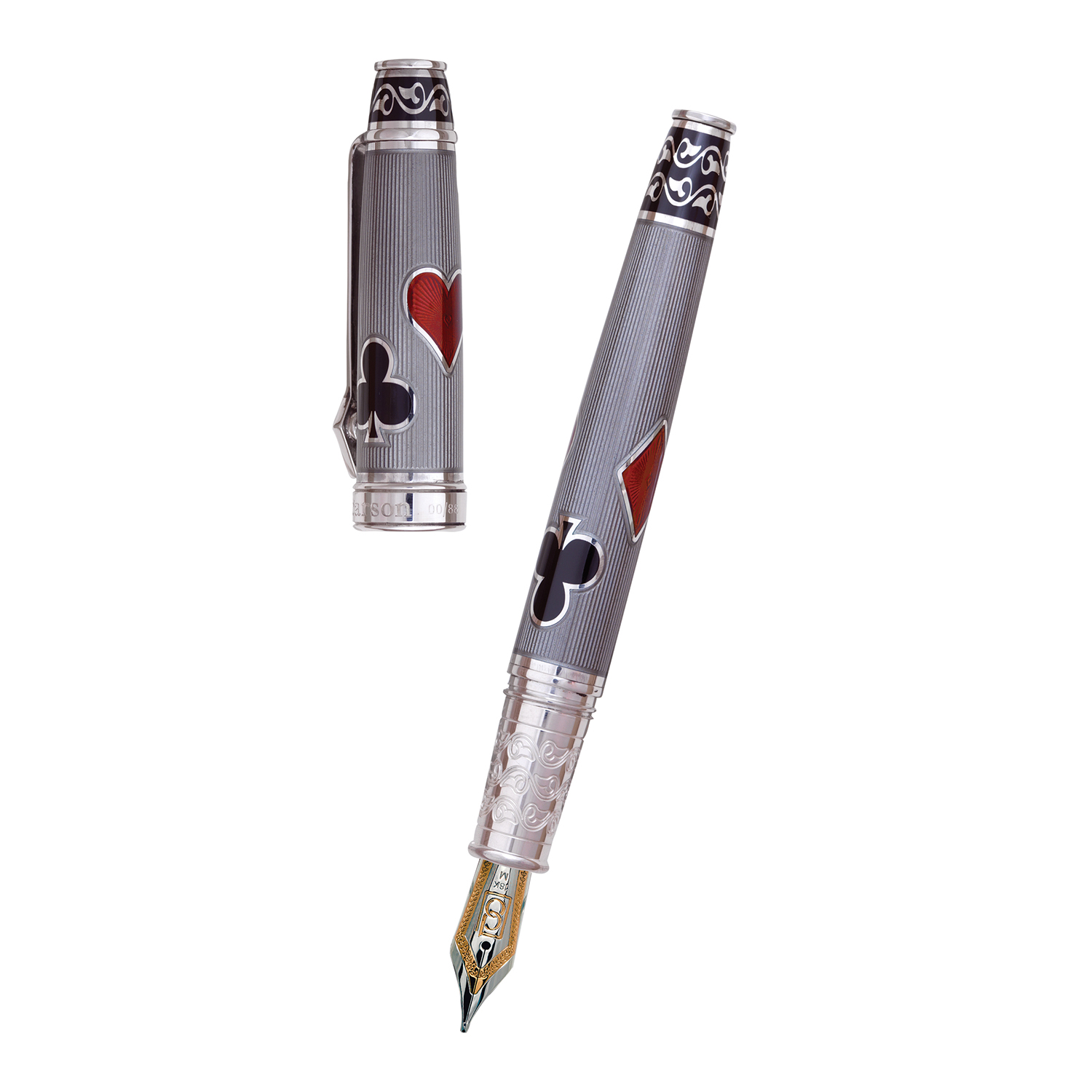 David Oscarson Les Quatre Couleurs Grey ST Caneta de tinta permanente