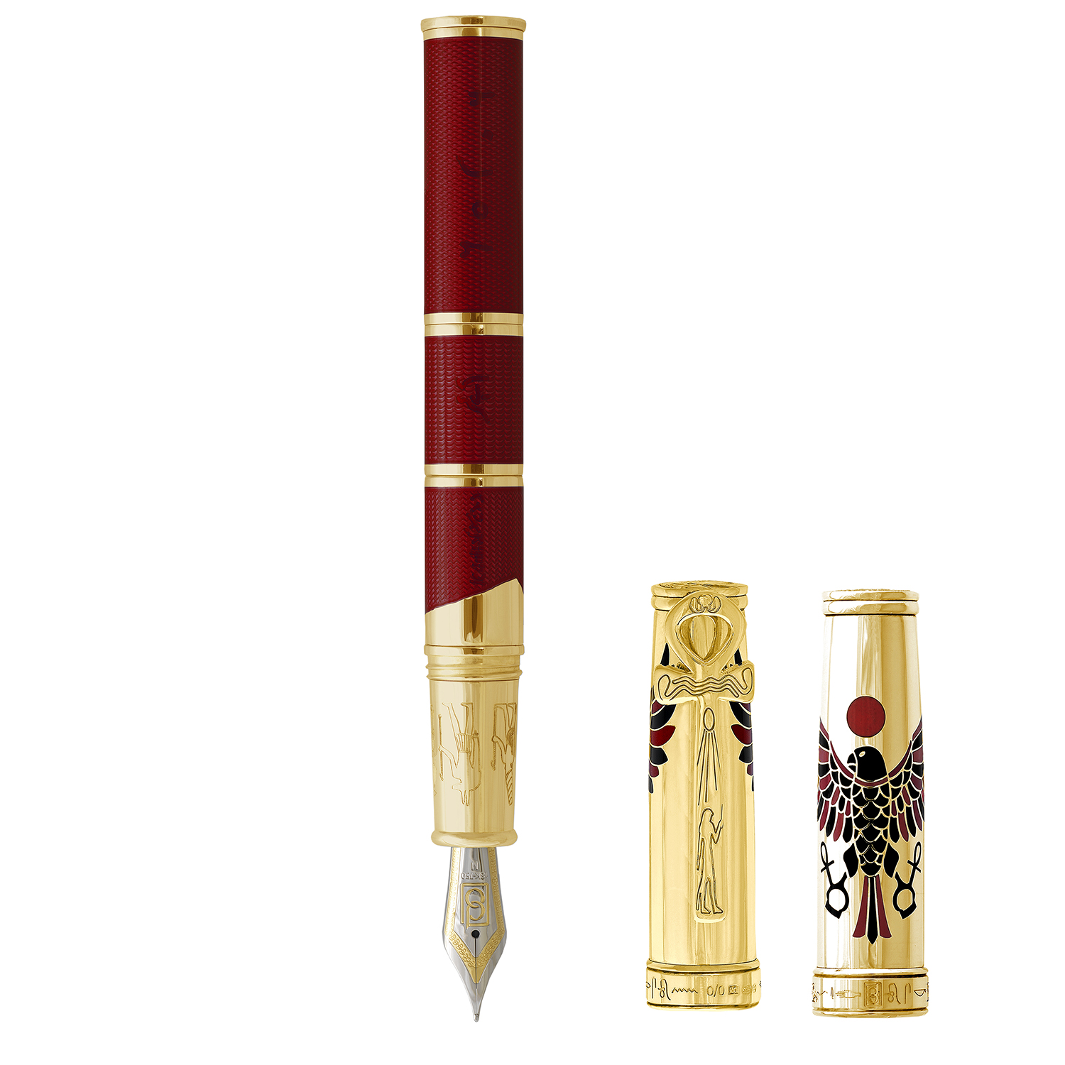 David Oscarson Rosetta Stone Ruby Red GT Fountain pen David Oscarson Rosetta Stone Ruby Red GT Fountain pen