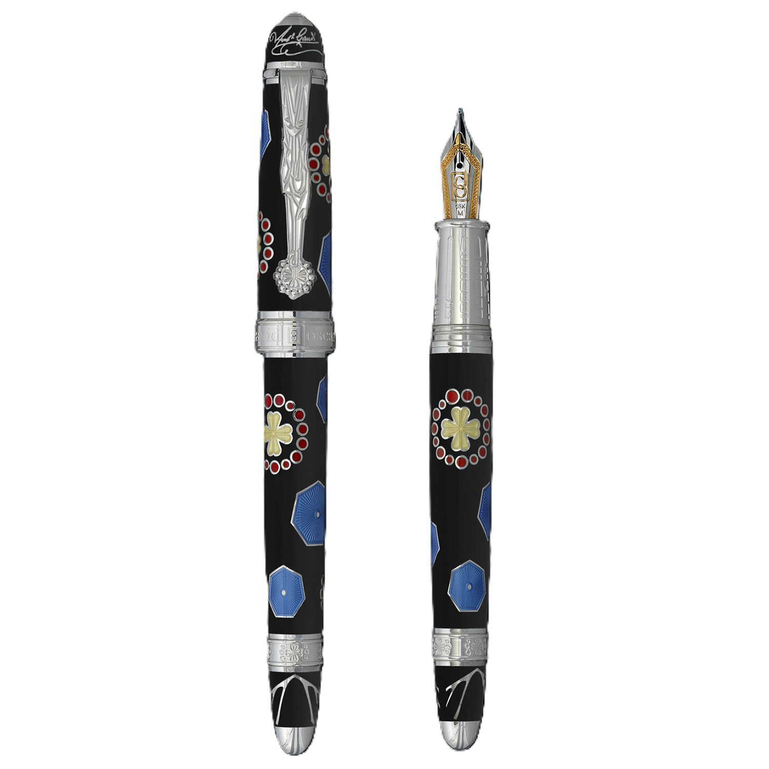 David Oscarson La Sagrada Familia Black Onyx Fountain pen David Oscarson La Sagrada Familia Black Onyx Fountain pen