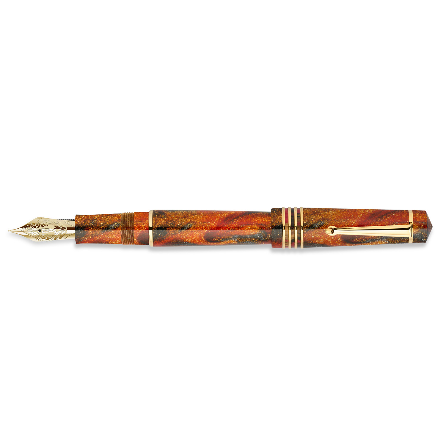 Delta Dolce Vita 2.0 Glow Up ORO by Jonathon Brooks Oversize GT Fountain pen