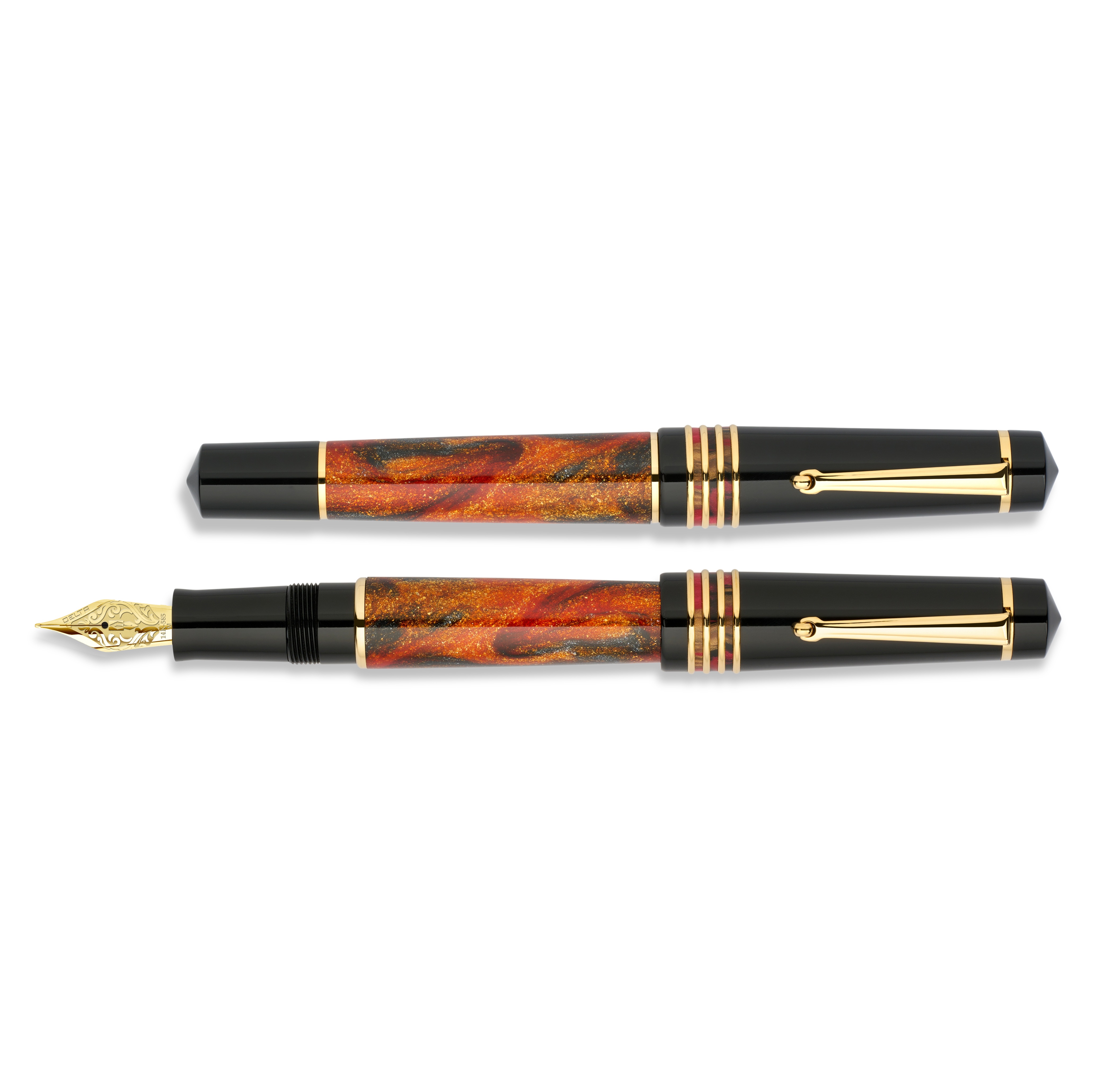 Delta Dolce Vita 2.0 Glow Up by Jonathon Brooks Mid-Size GT Piston Caneta de Tinta Permanente