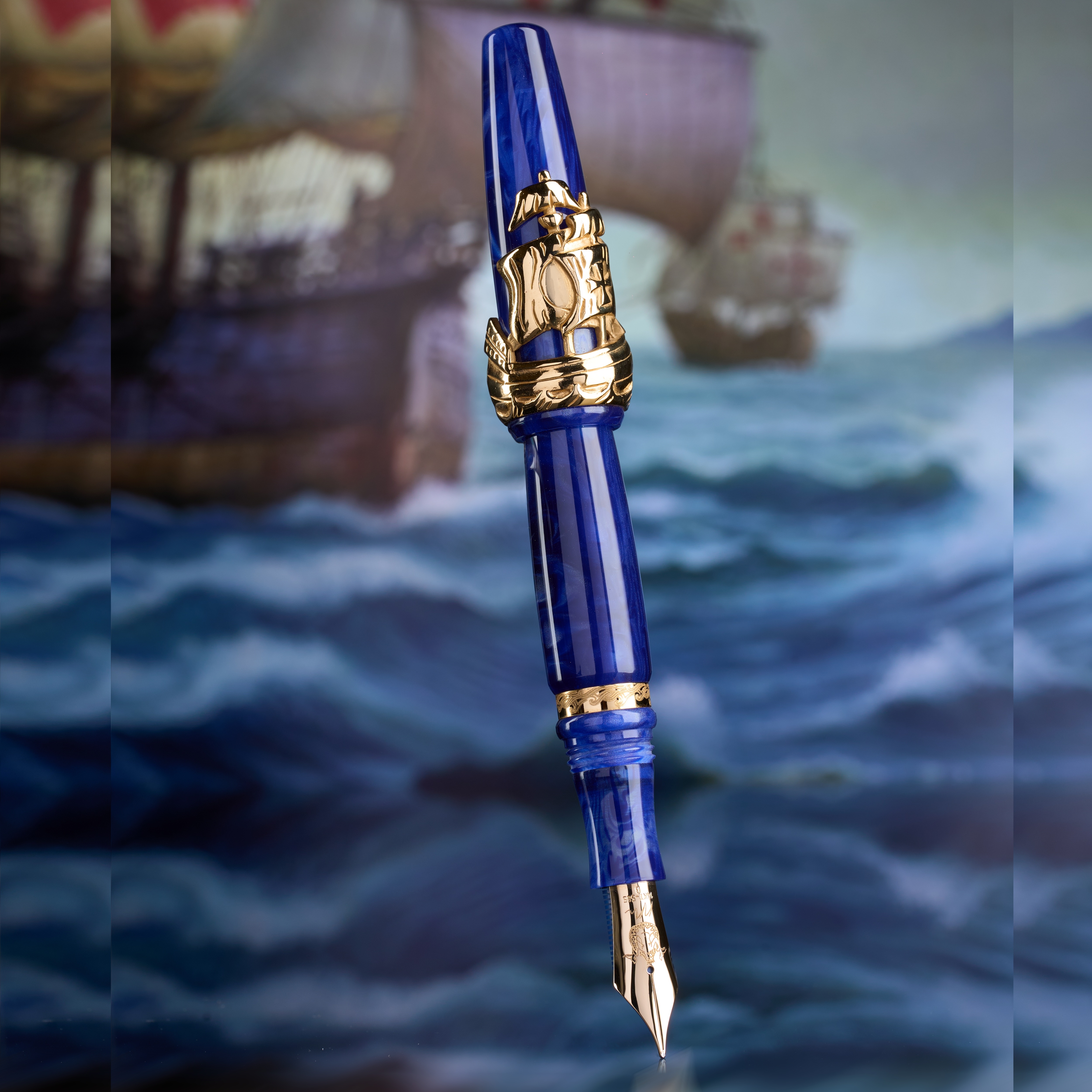 Nino Marino Signature Columbus Gold Pluma estilográfica