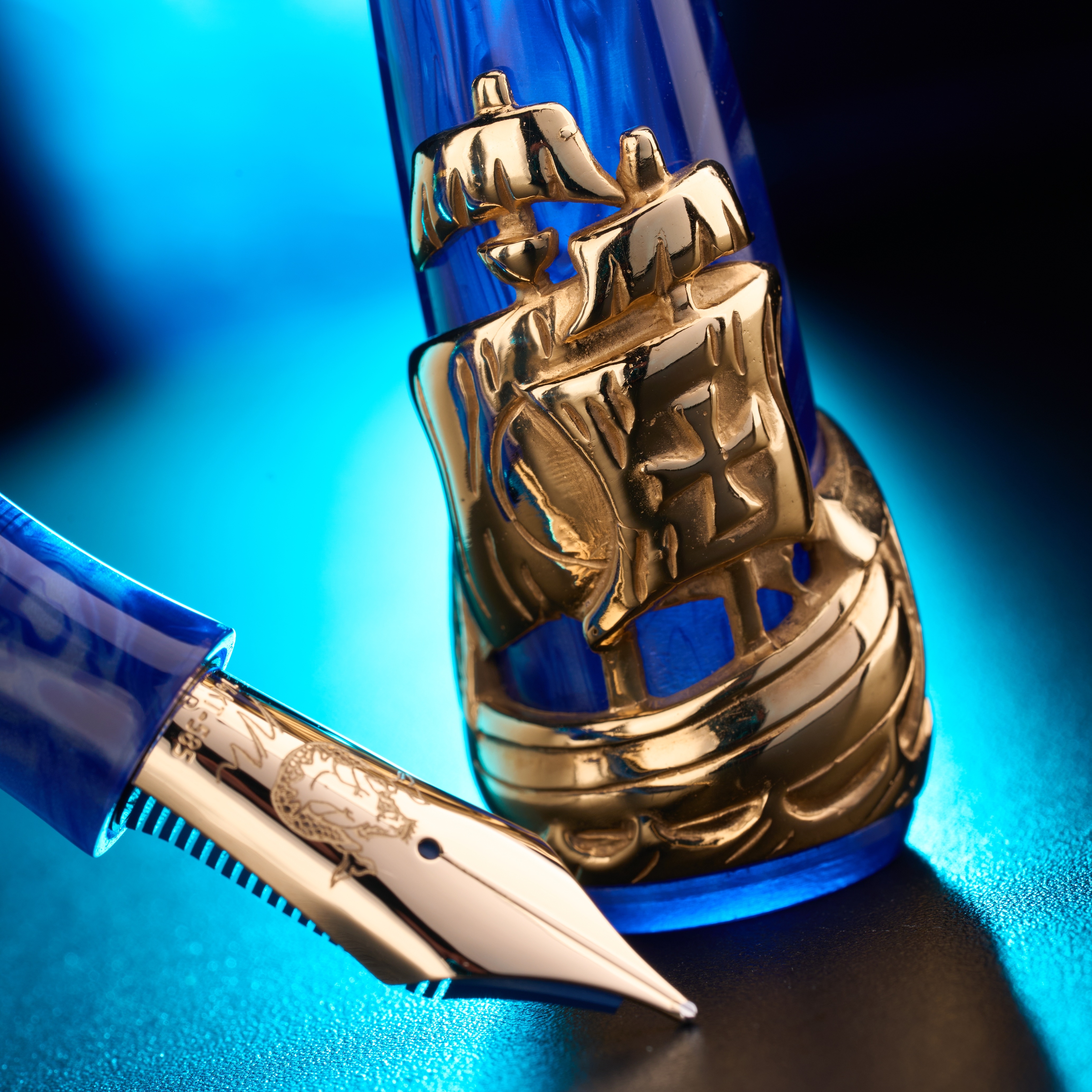 Nino Marino Signature Columbus Gold Pluma estilográfica