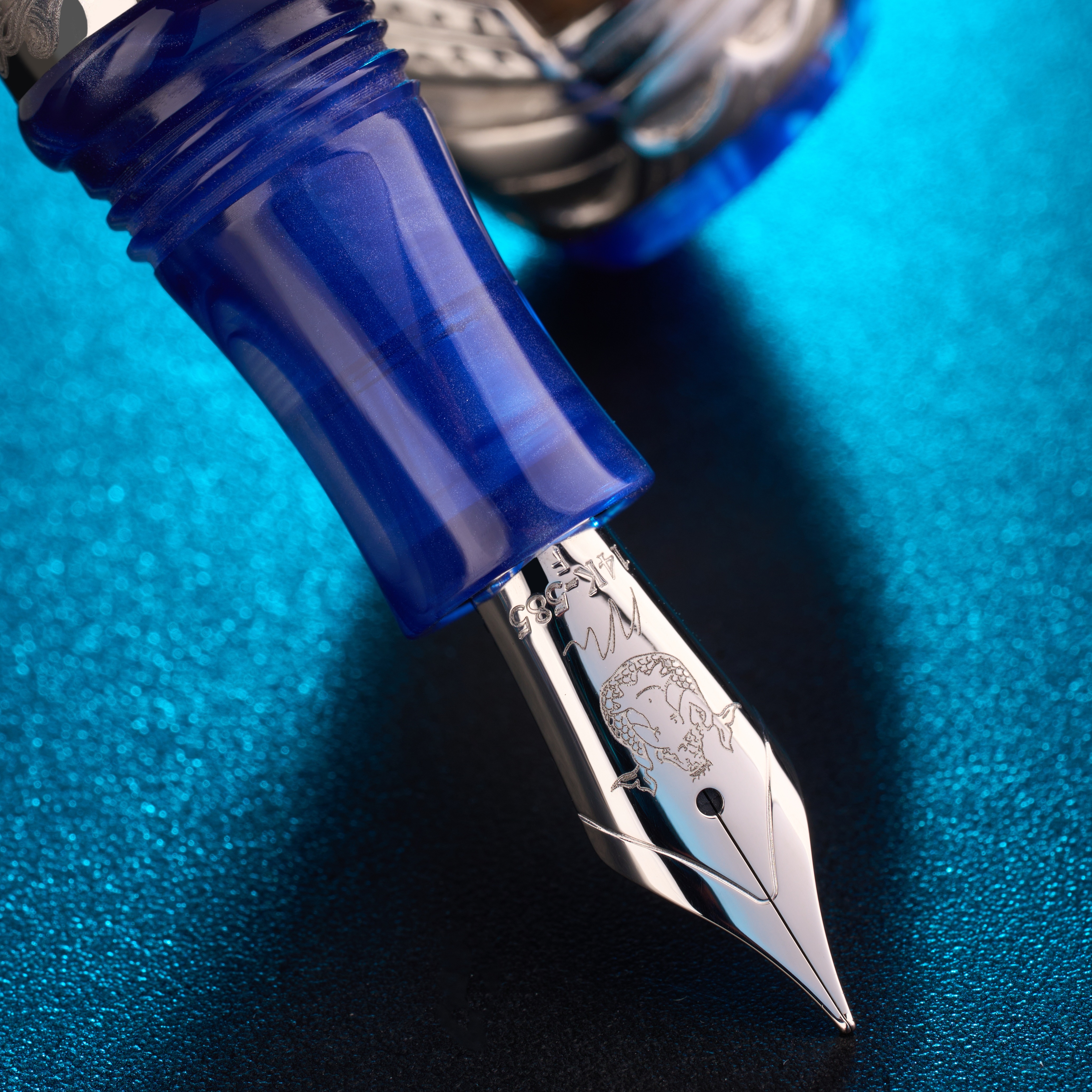 Nino Marino Signature Columbus Silver Pluma estilográfica