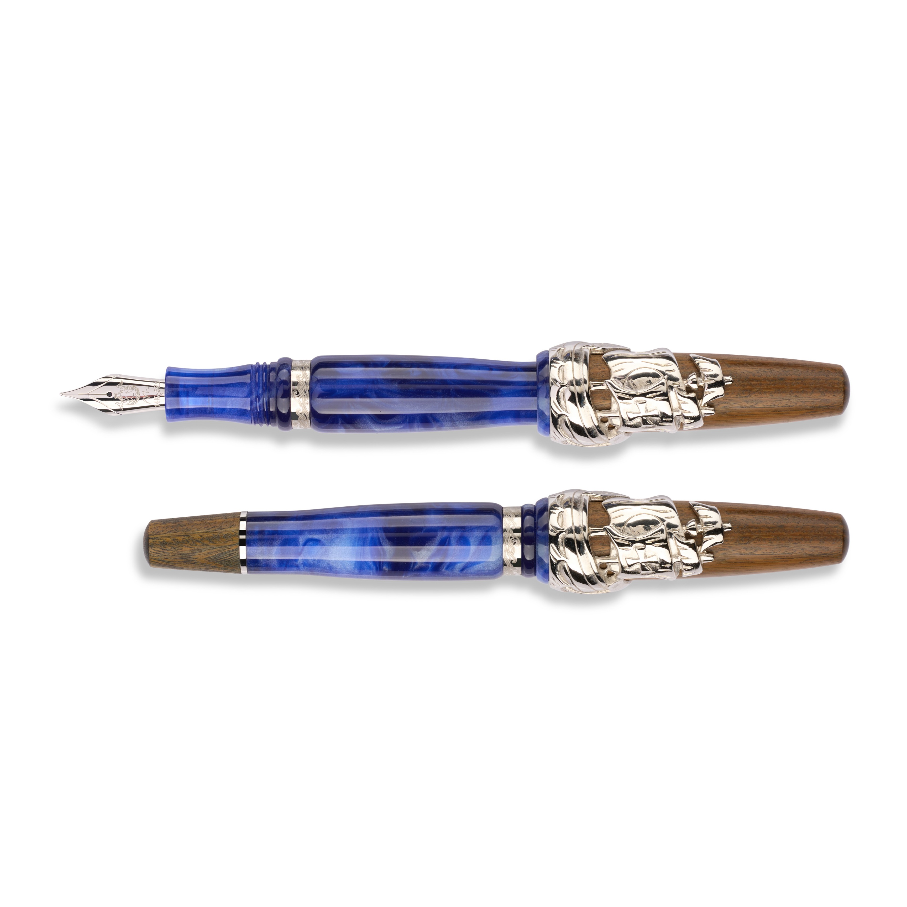 Nino Marino Signature Columbus Silver Pluma estilográfica