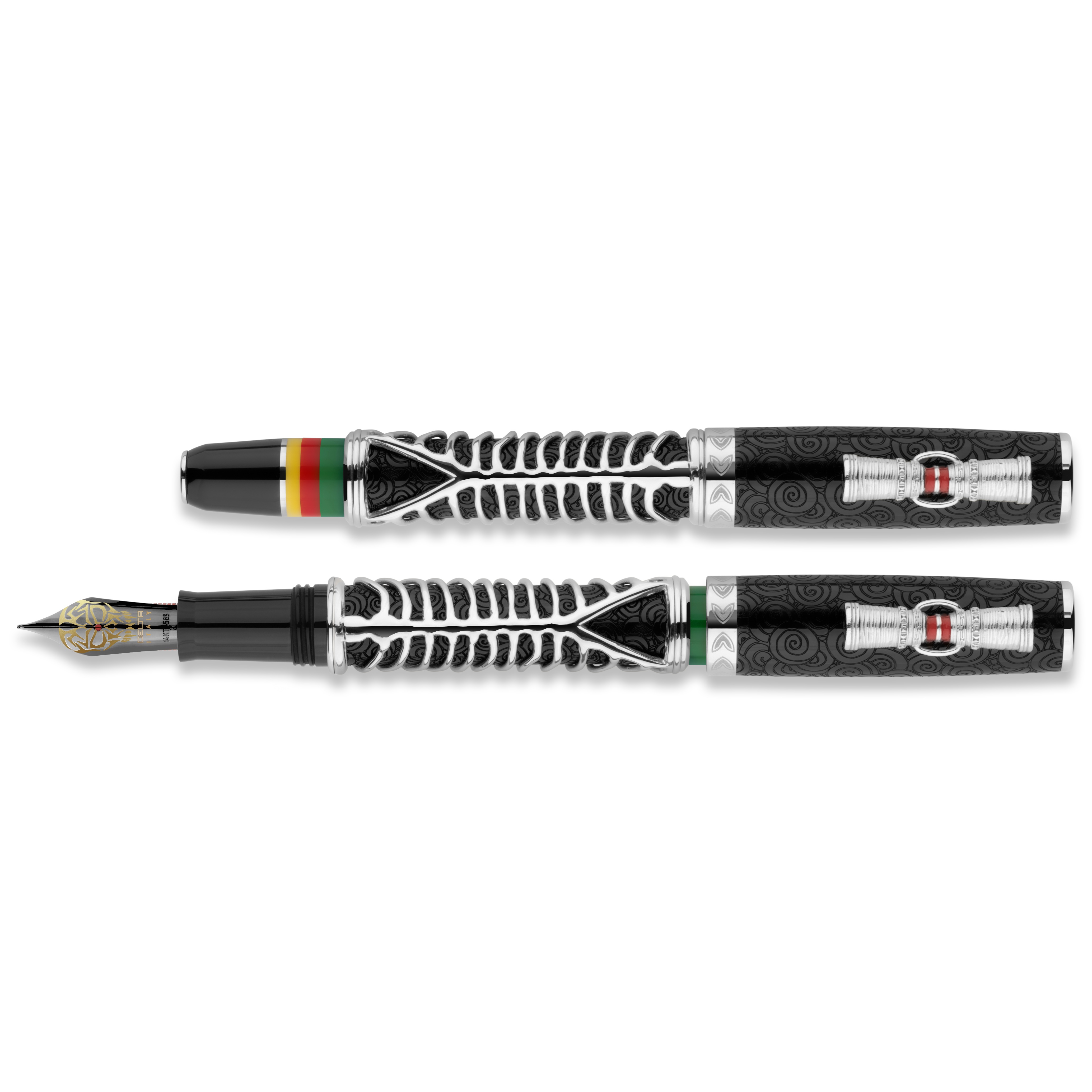 Delta Indigenous Simbu Black Sterling Silver LE ST Fountain pen Delta Indigenous Simbu Black Sterling Silver LE ST Fountain pen