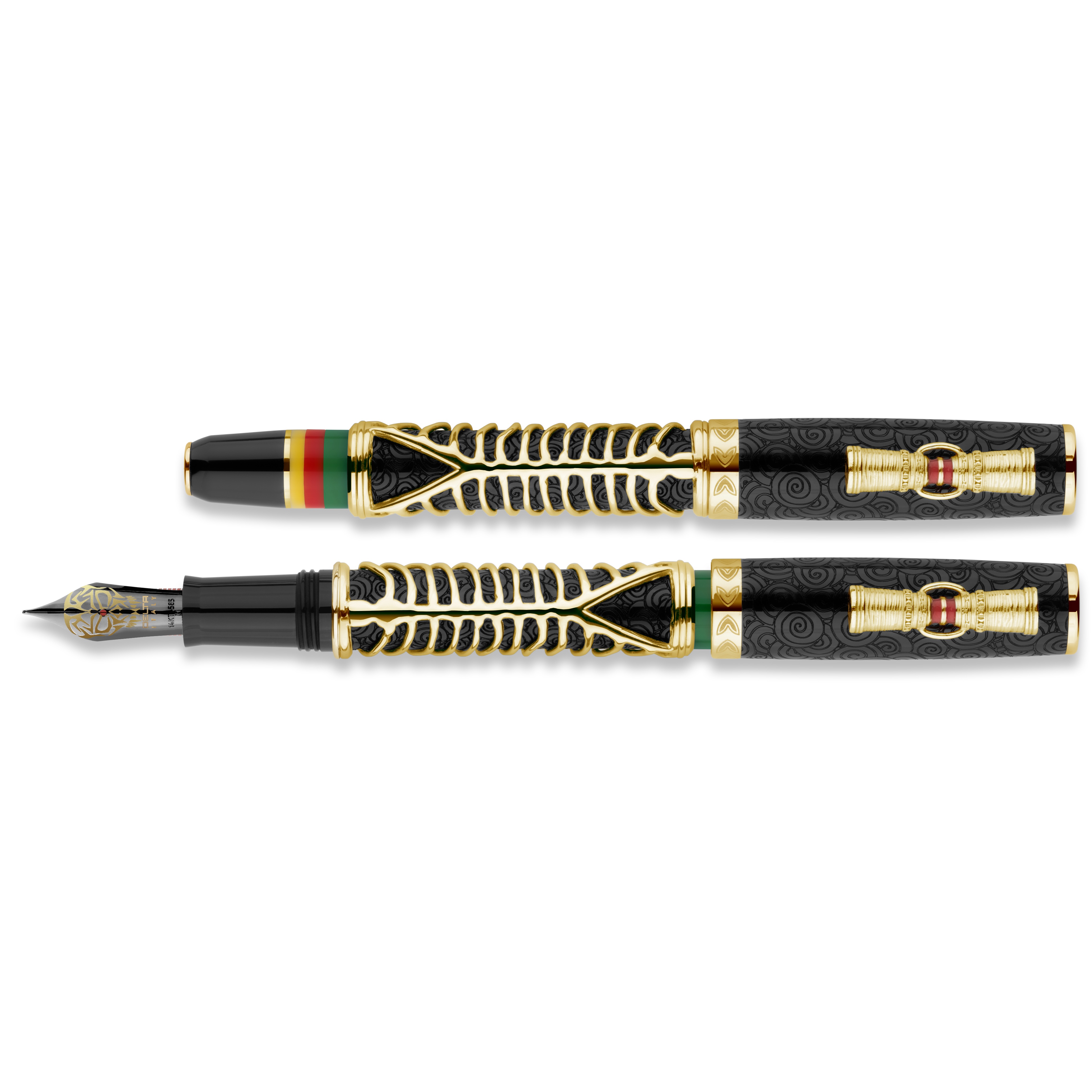 Delta Indigenous Simbu Black Vermeil LE GT Fountain pen