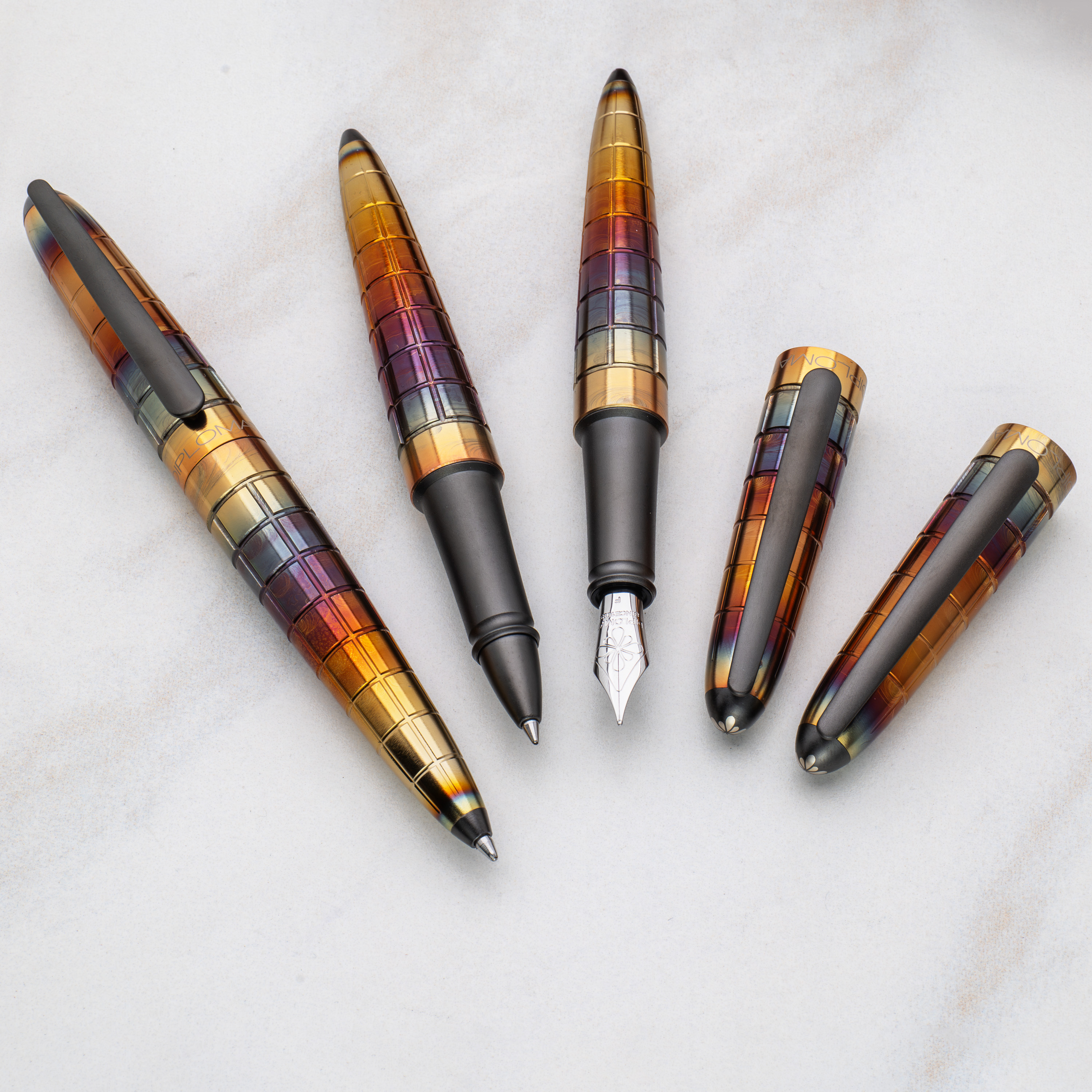 Diplomat Aero Rhomb Flame Pluma Estilográfica