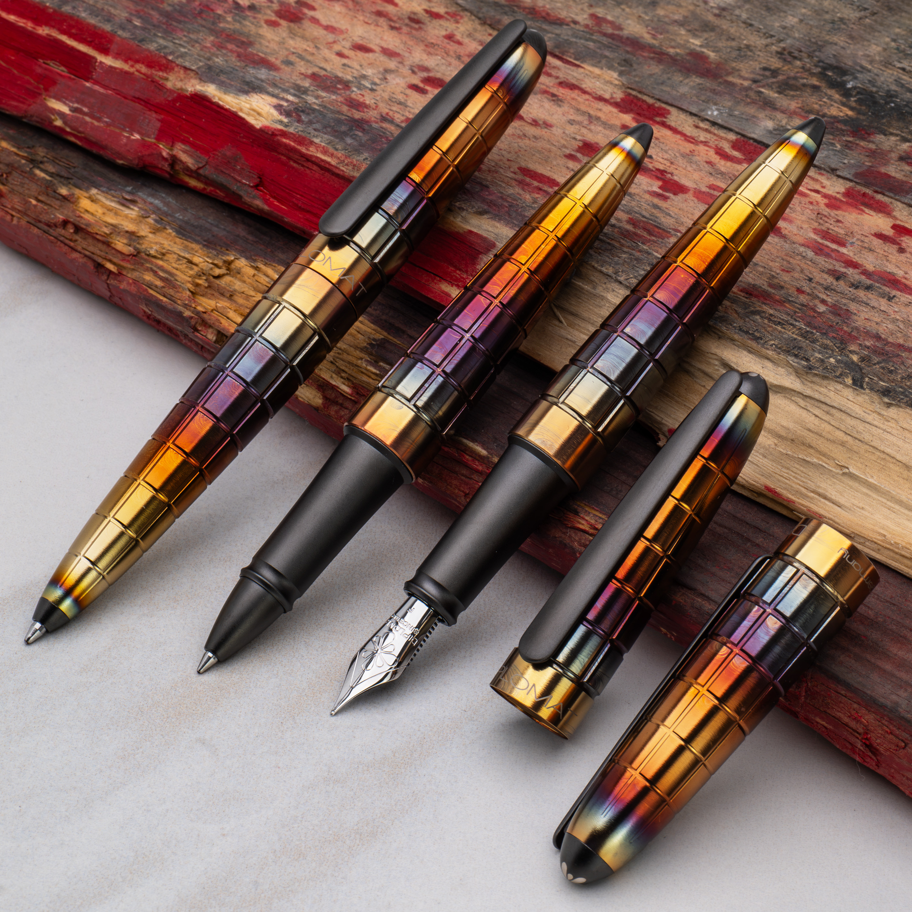 Diplomat Aero Rhomb Flame Pluma Estilográfica