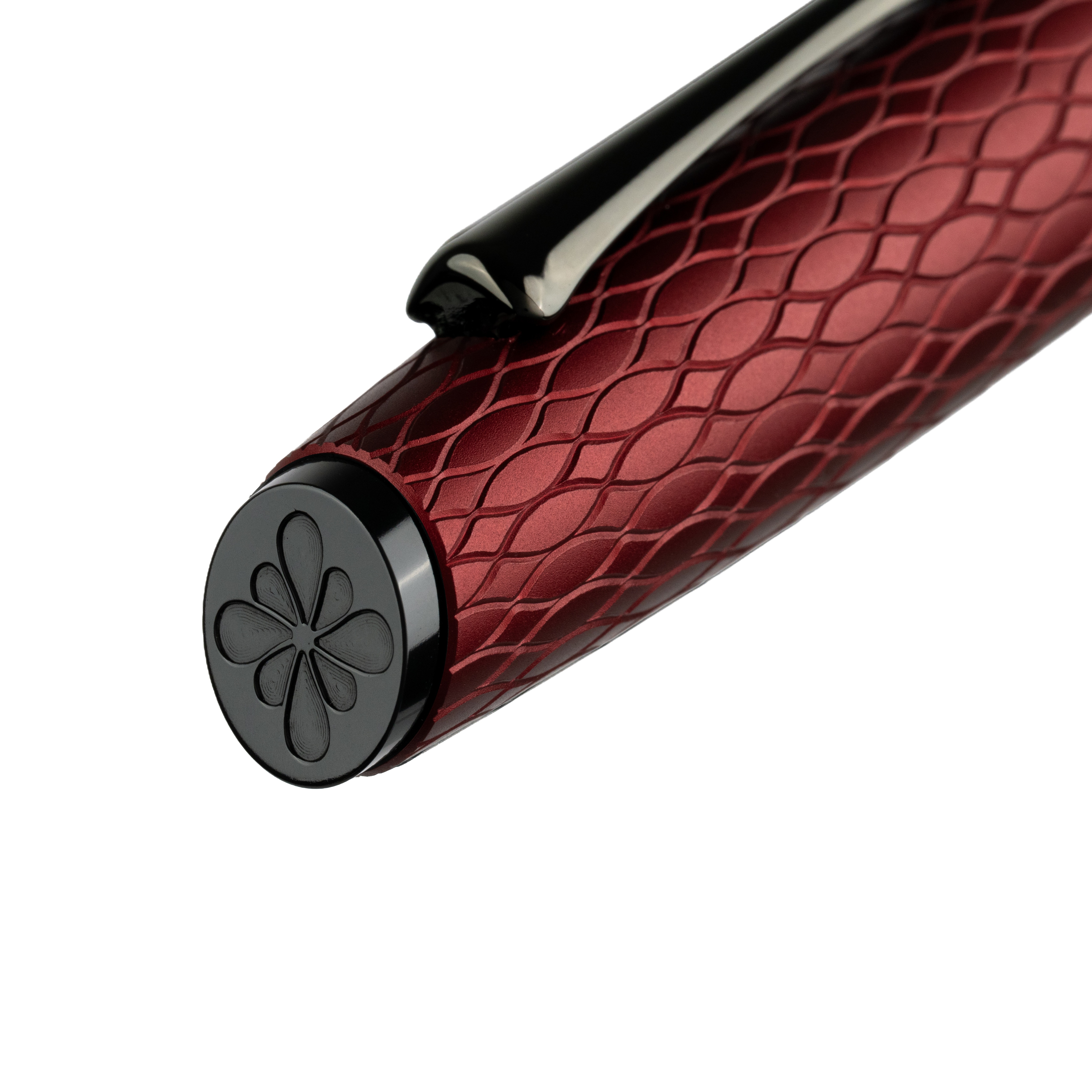 Diplomat Cobra Burgundy Red Guilloche Rollerball
