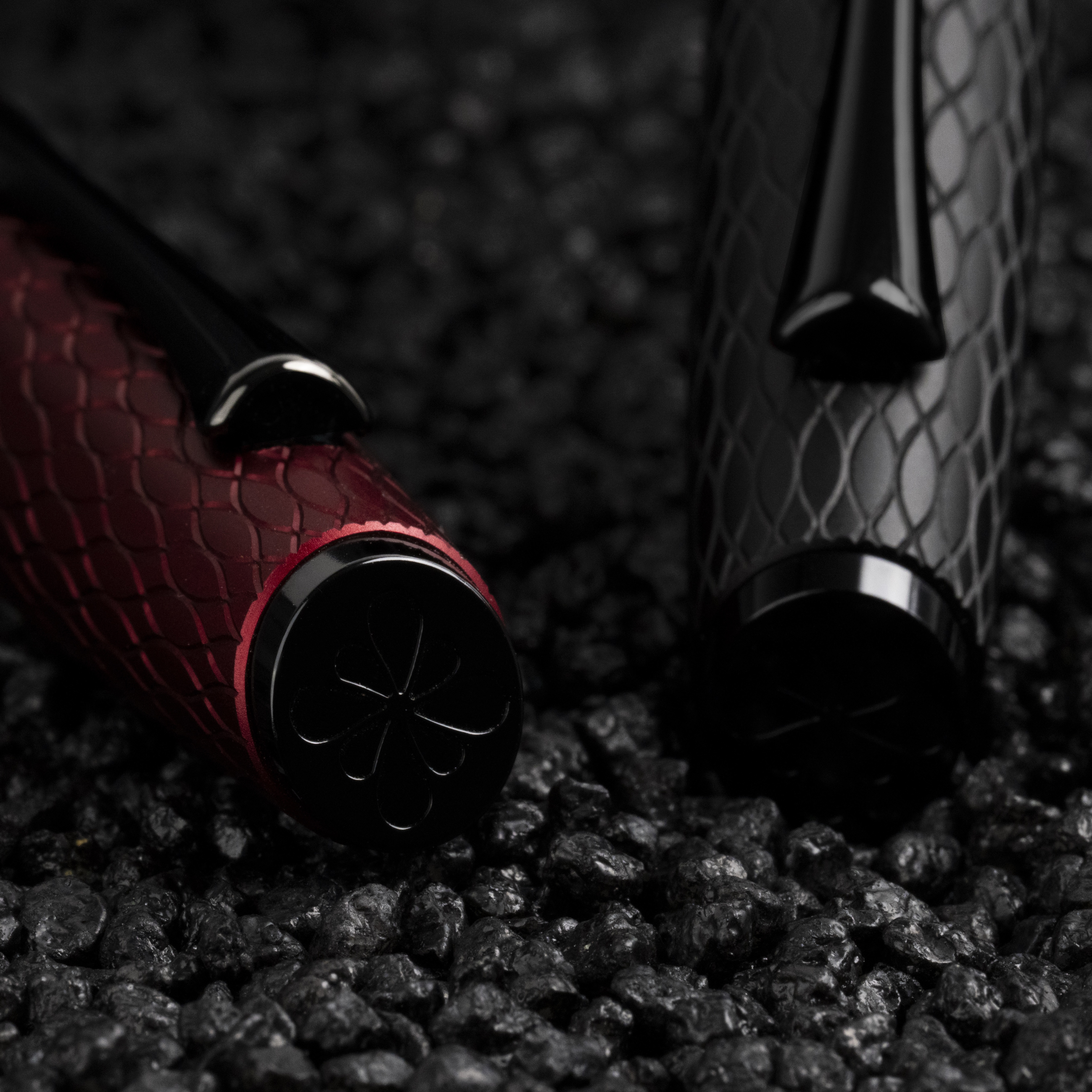 Diplomat Cobra Burgundy Red Guilloche Rollerball