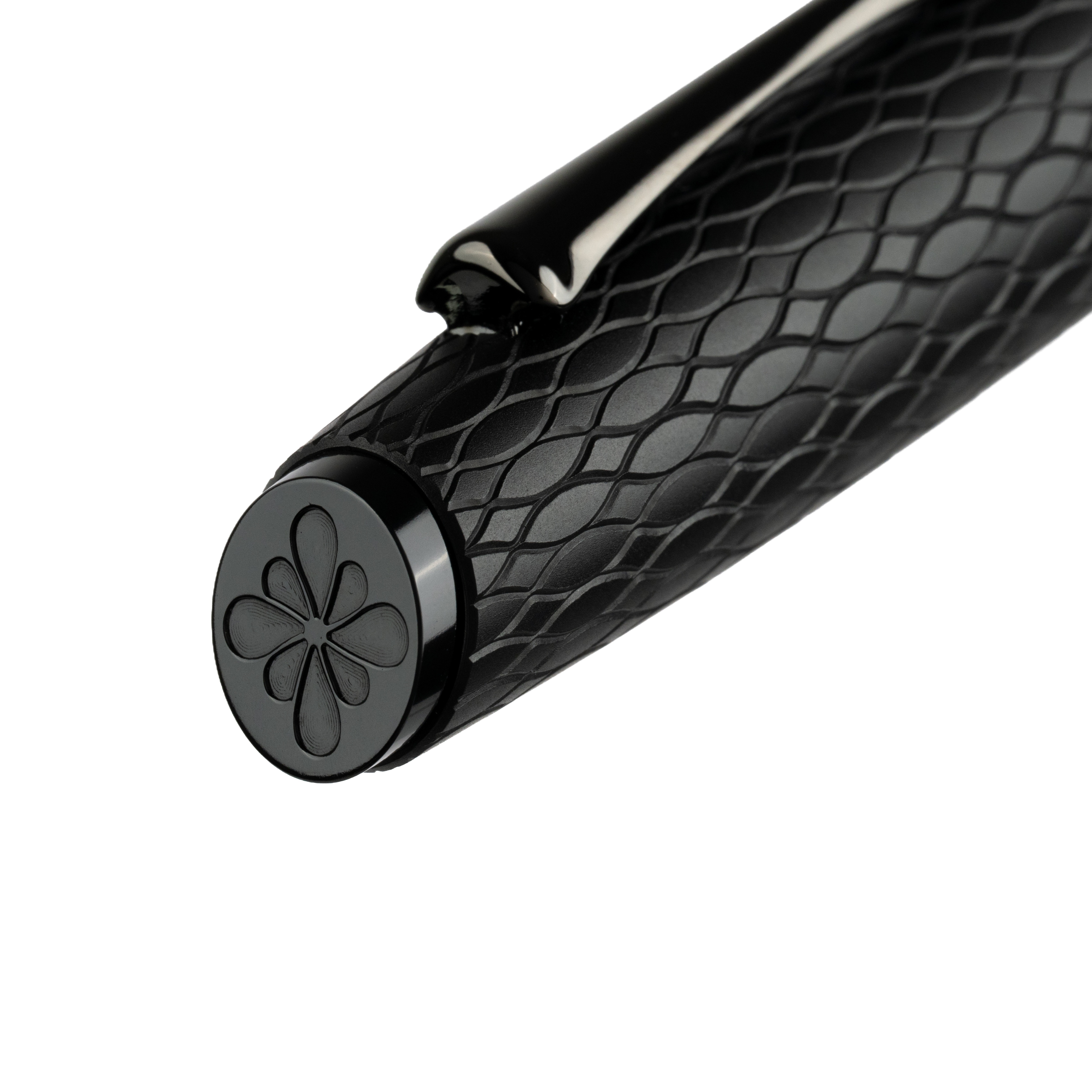 Diplomat Cobra Matte Black Guilloche Rollerball