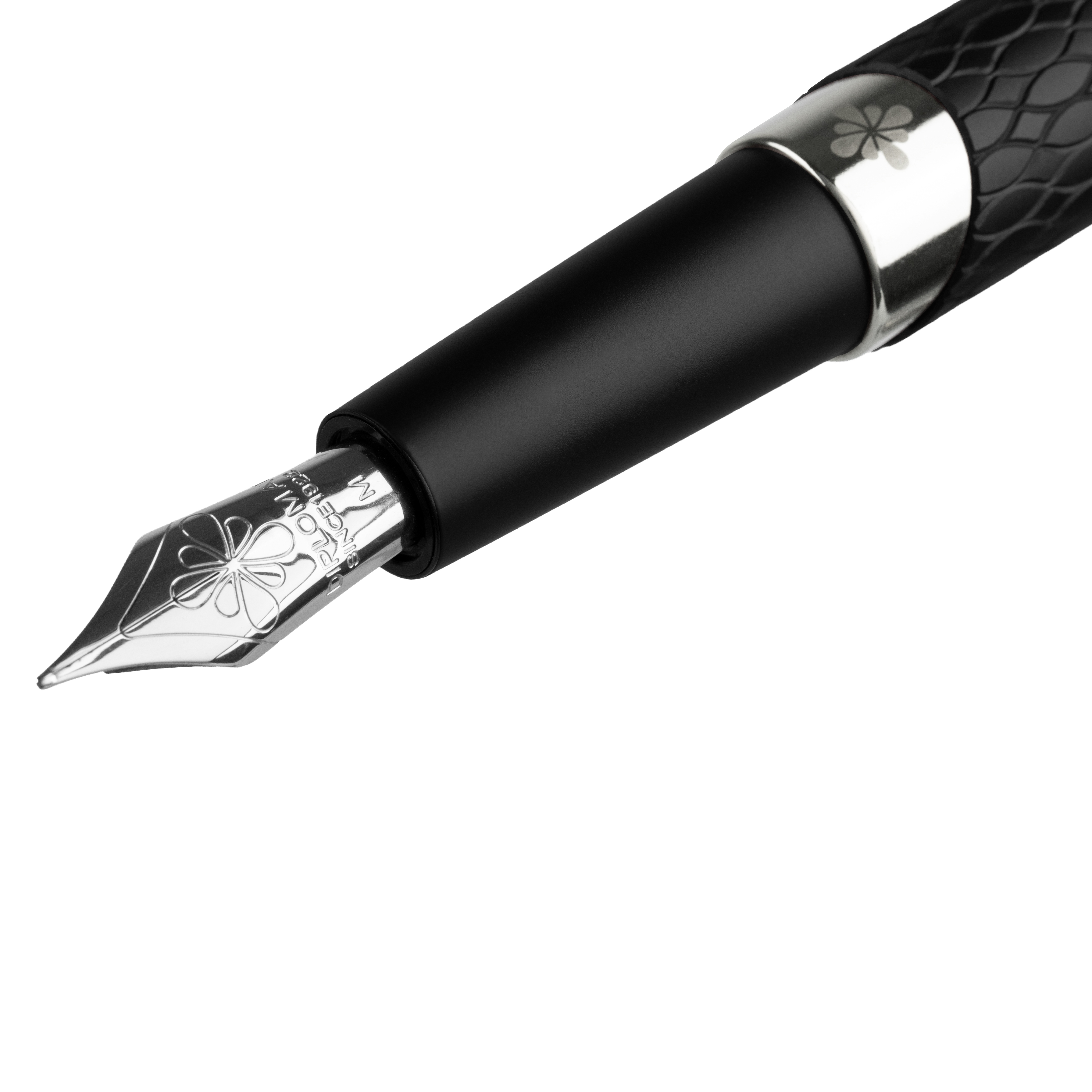 Diplomat Cobra Matte Black Guilloche Pluma estilográfica