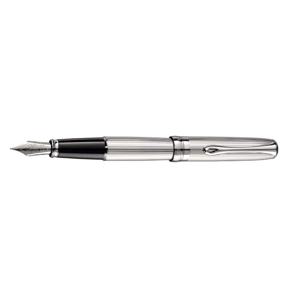 Diplomat Excellence A Guilloche Chrome Fountain pen Diplomat Excellence A Guilloche Chrome Fountain pen