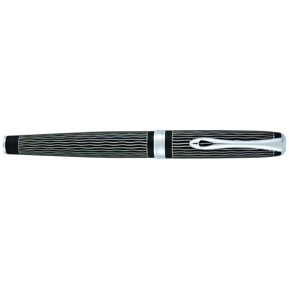 Diplomat Excellence A Lapis Black Waves Guilloche Fountain pen Diplomat Excellence A Lapis Black Waves Guilloche Fountain pen