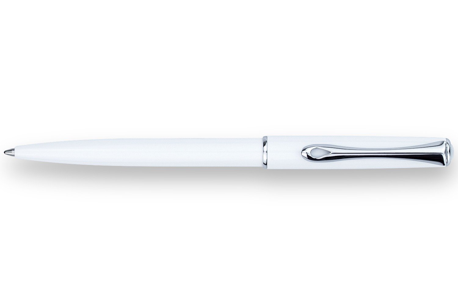 Diplomat Traveller Snowhite Chrome Ballpoint Diplomat Traveller Snowhite Chrome Ballpoint