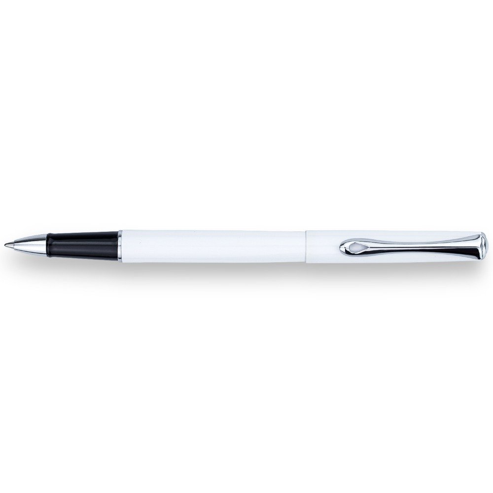 Diplomat Traveller Snowhite Chrome Rollerball
