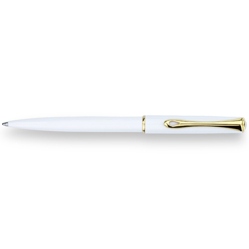 Diplomat Traveller Snowhite Gold Ballpoint