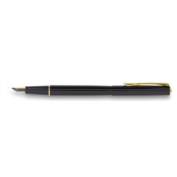 Diplomat Traveller Black Laque Gold Fountain pen