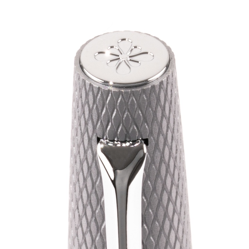 Diplomat Viper Silver Guilloche Stylo Plume