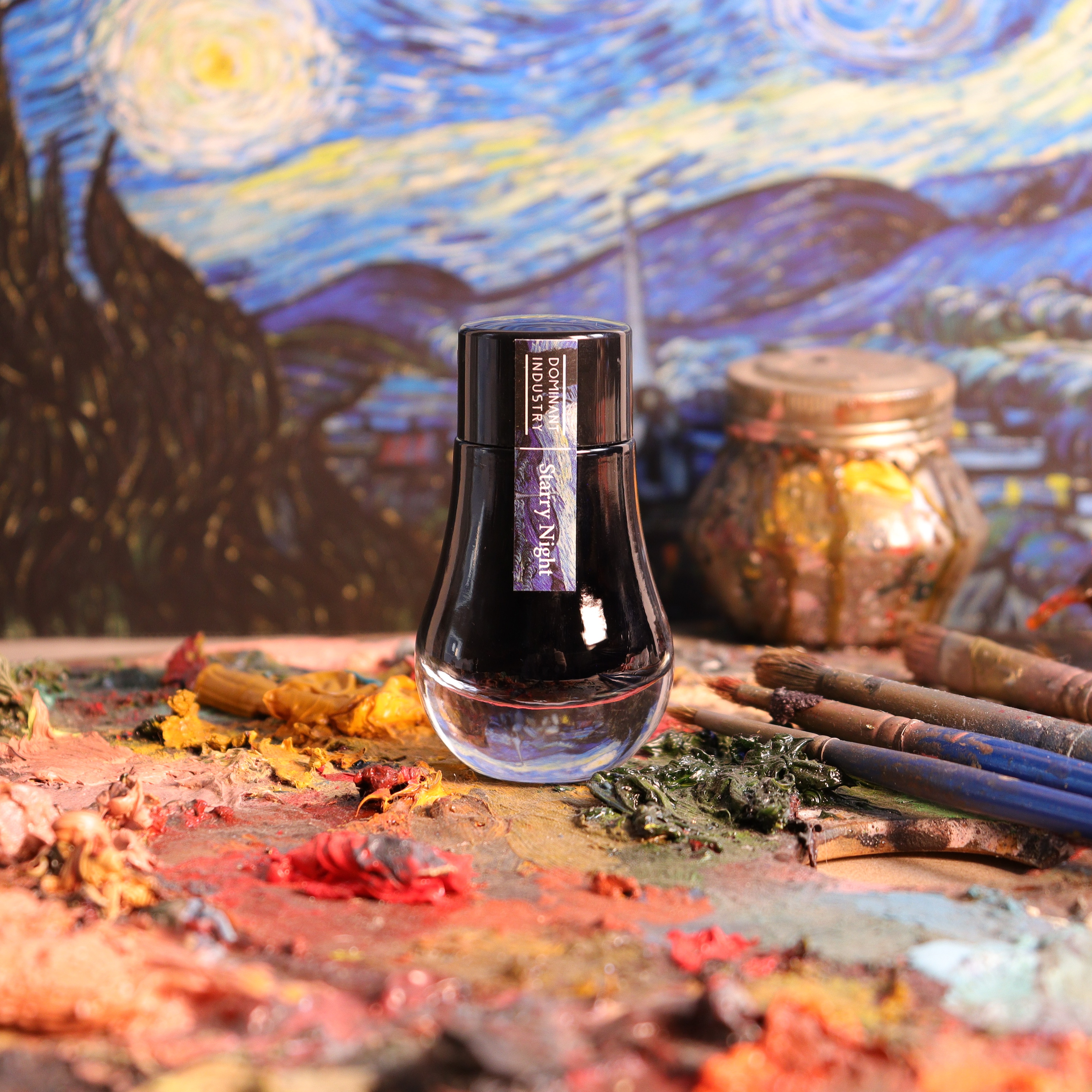 Dominant Industry Painter Series Vincent Van Gogh No.032 Starry Night (Pearl) 25ml Ink Bottle