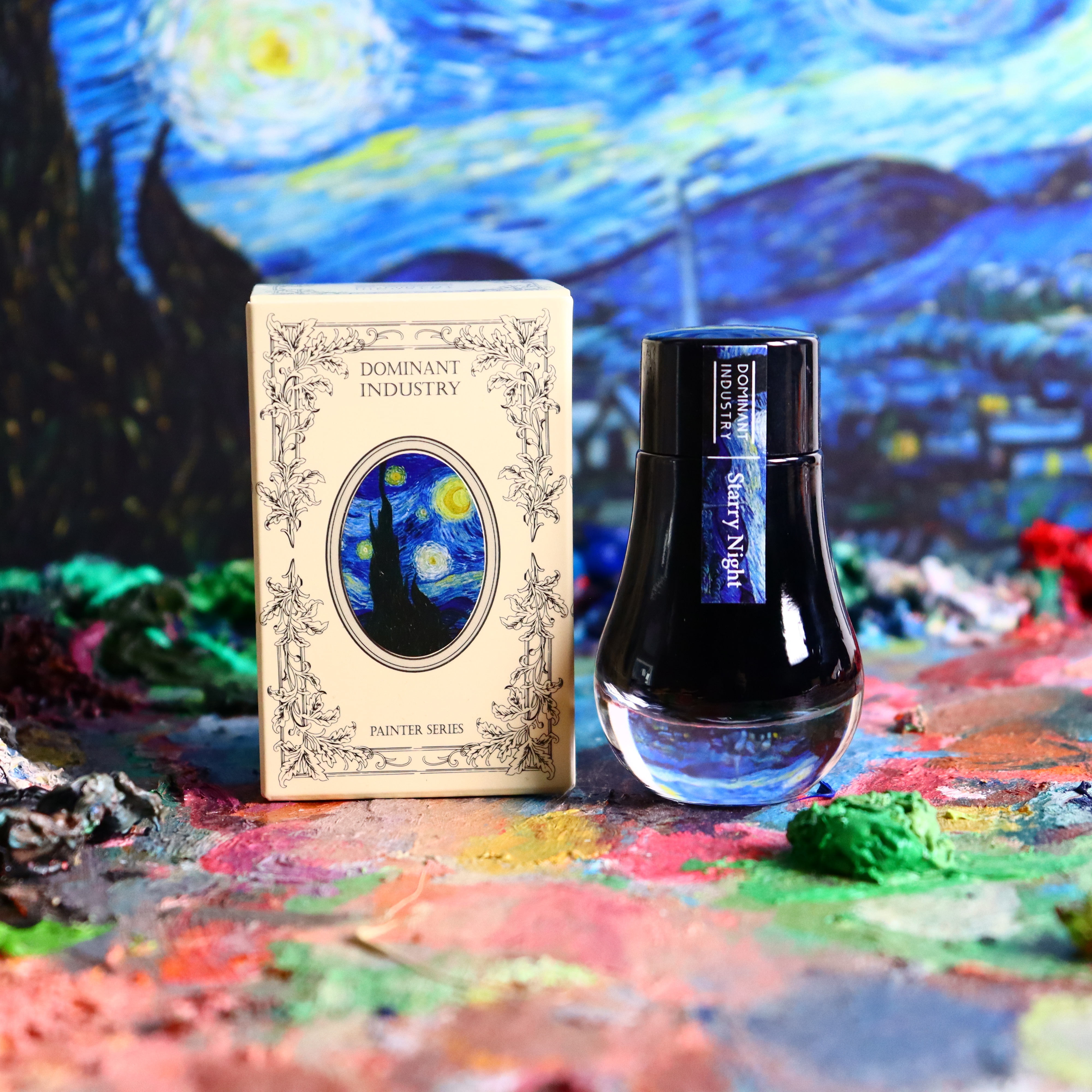 Dominant Industry Painter Series Vincent Van Gogh No.032 Starry Night (Pearl) 25ml Ink Bottle