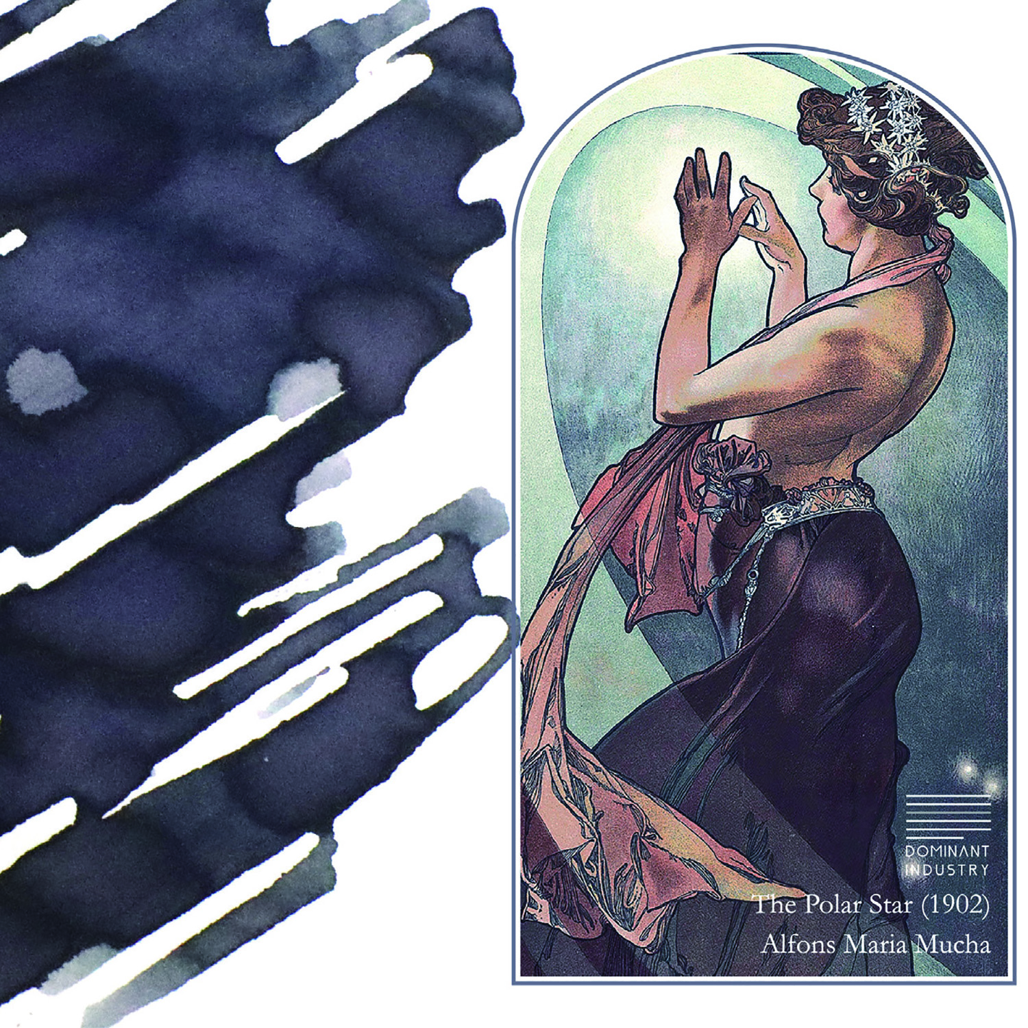Dominant Industry Painter Series Alphonse Mucha No.123 The Polar Star 25ml Bouteille d'encre