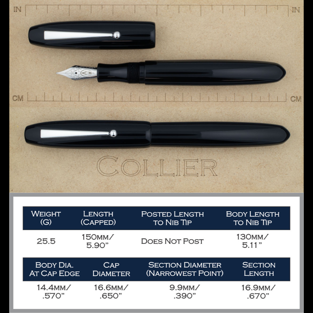 Edison Collier Azure Skies ST Fountain Pen Edison Collier Azure Skies ST Fountain Pen
