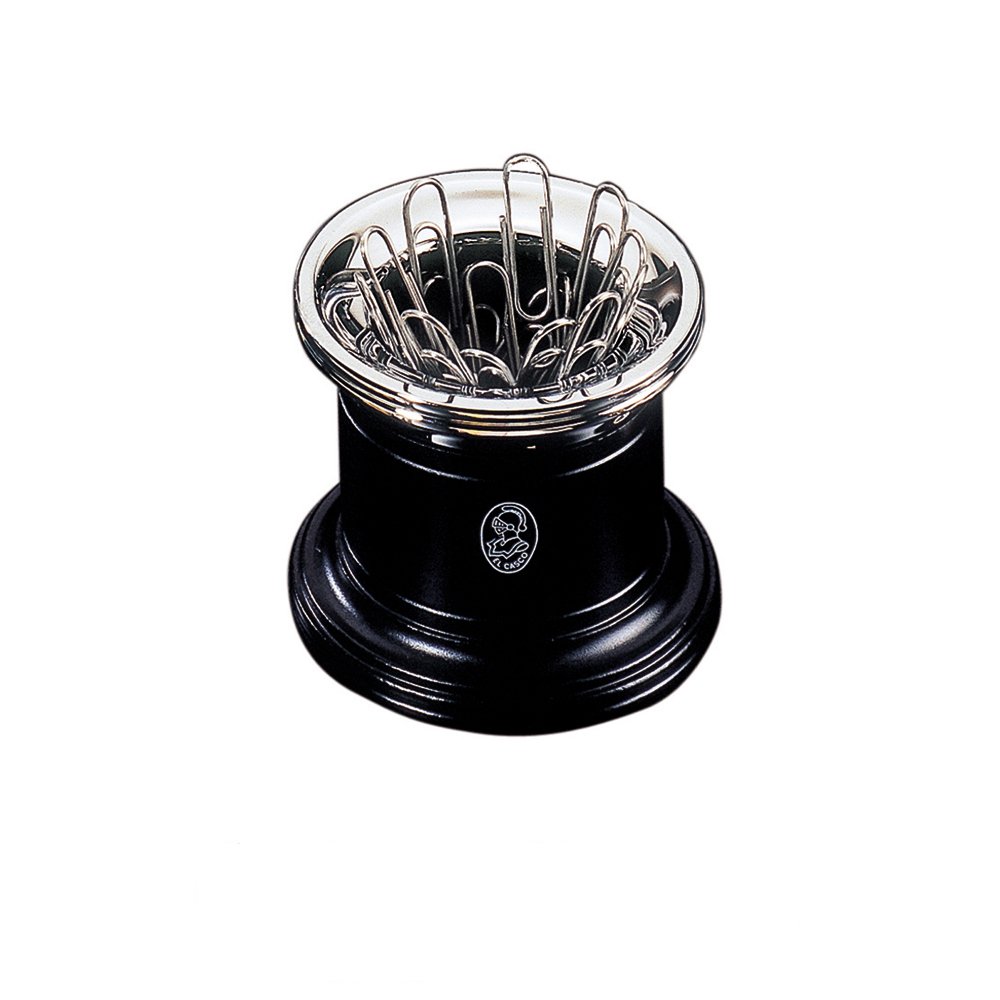 Buy El Casco Shiny Chrome & Black Paperclip Holder El Casco Shiny Chrome & Black Paperclip Holder