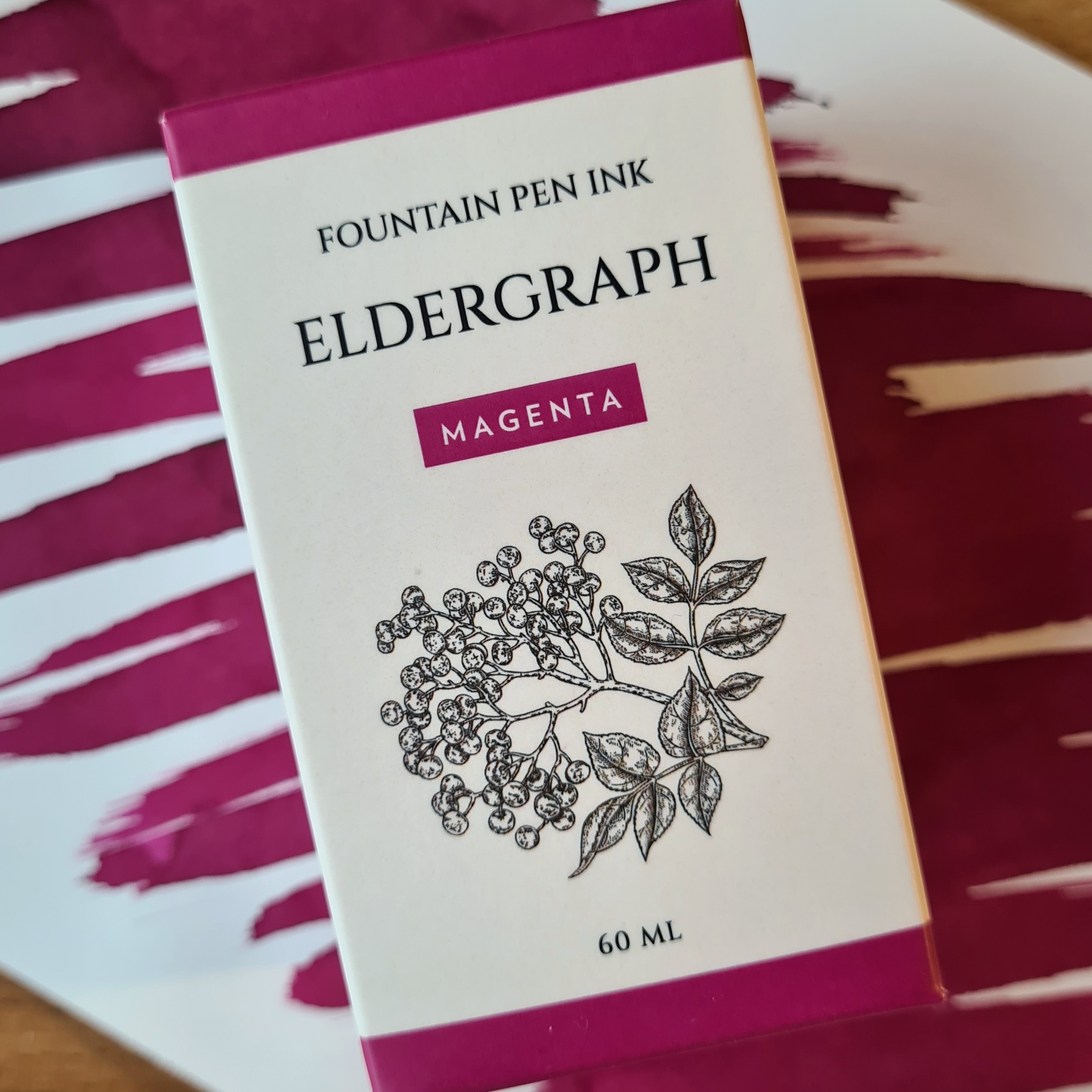 Eldergraph Magenta 60ml Bouteille d'encre