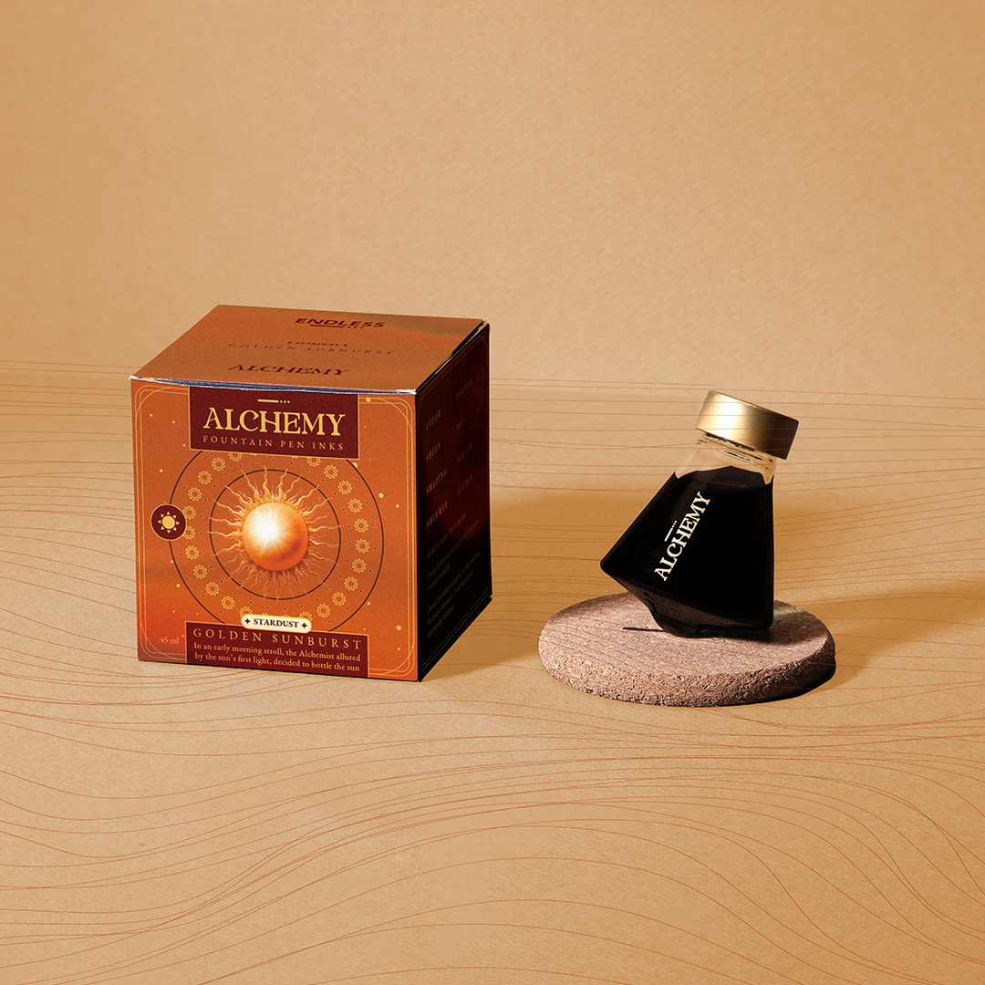 Endless Alchemy Golden Sunburst 45ml Ink Bottle Endless Alchemy Golden Sunburst 45ml Ink Bottle