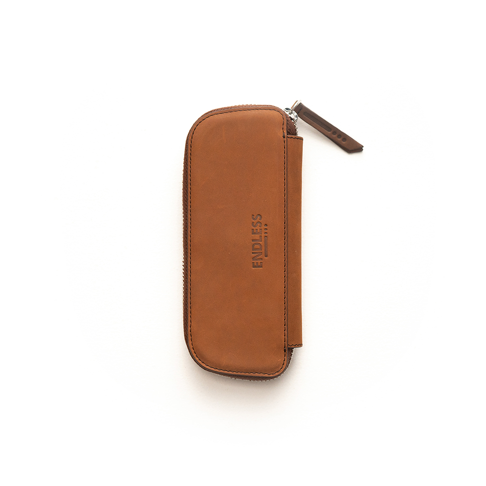 Endless Companion Brown Adjustable Pen Pouch (Double) Endless Companion Brown Adjustable Pen Pouch (Double)