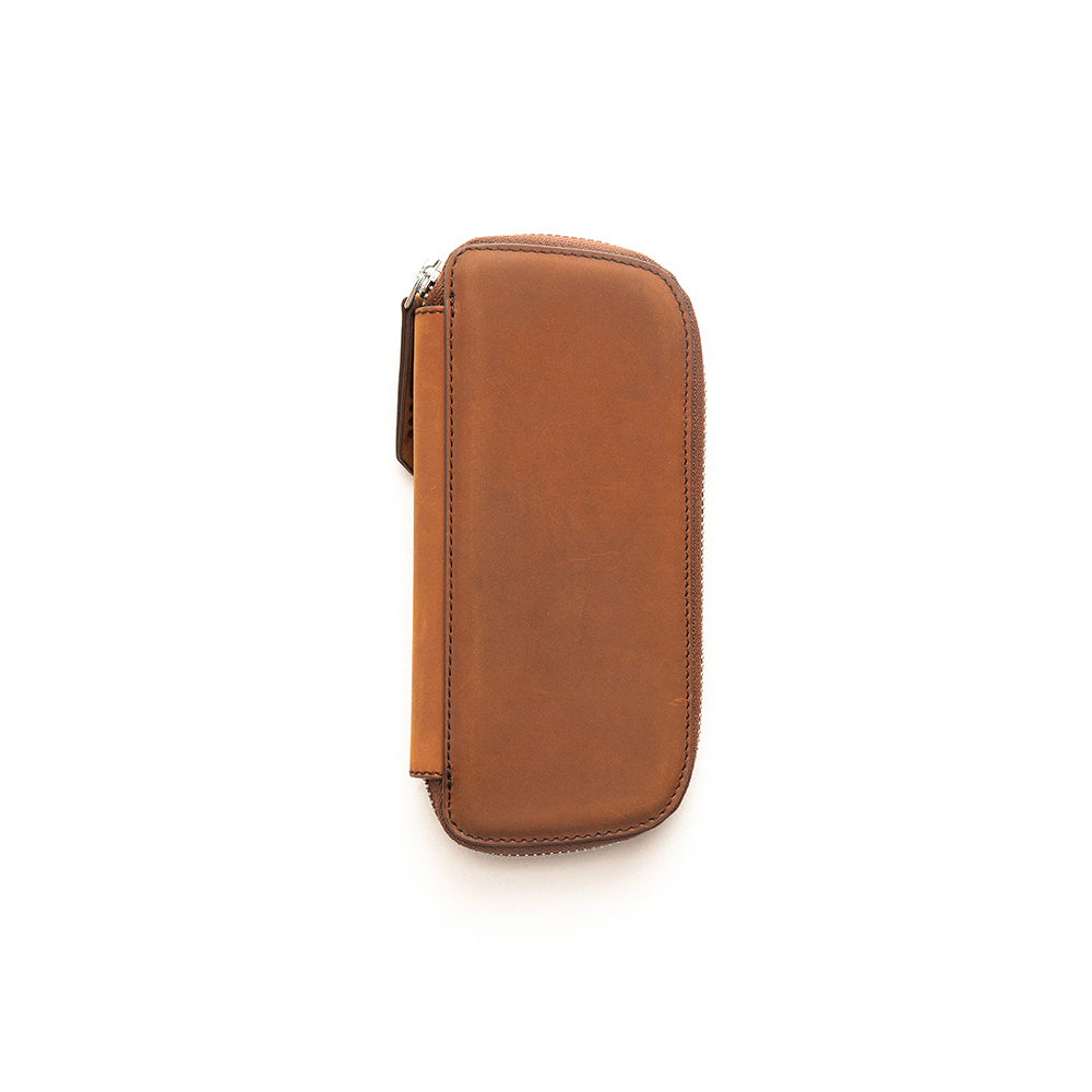 Endless Companion Brown Adjustable Pen Pouch (Triple)