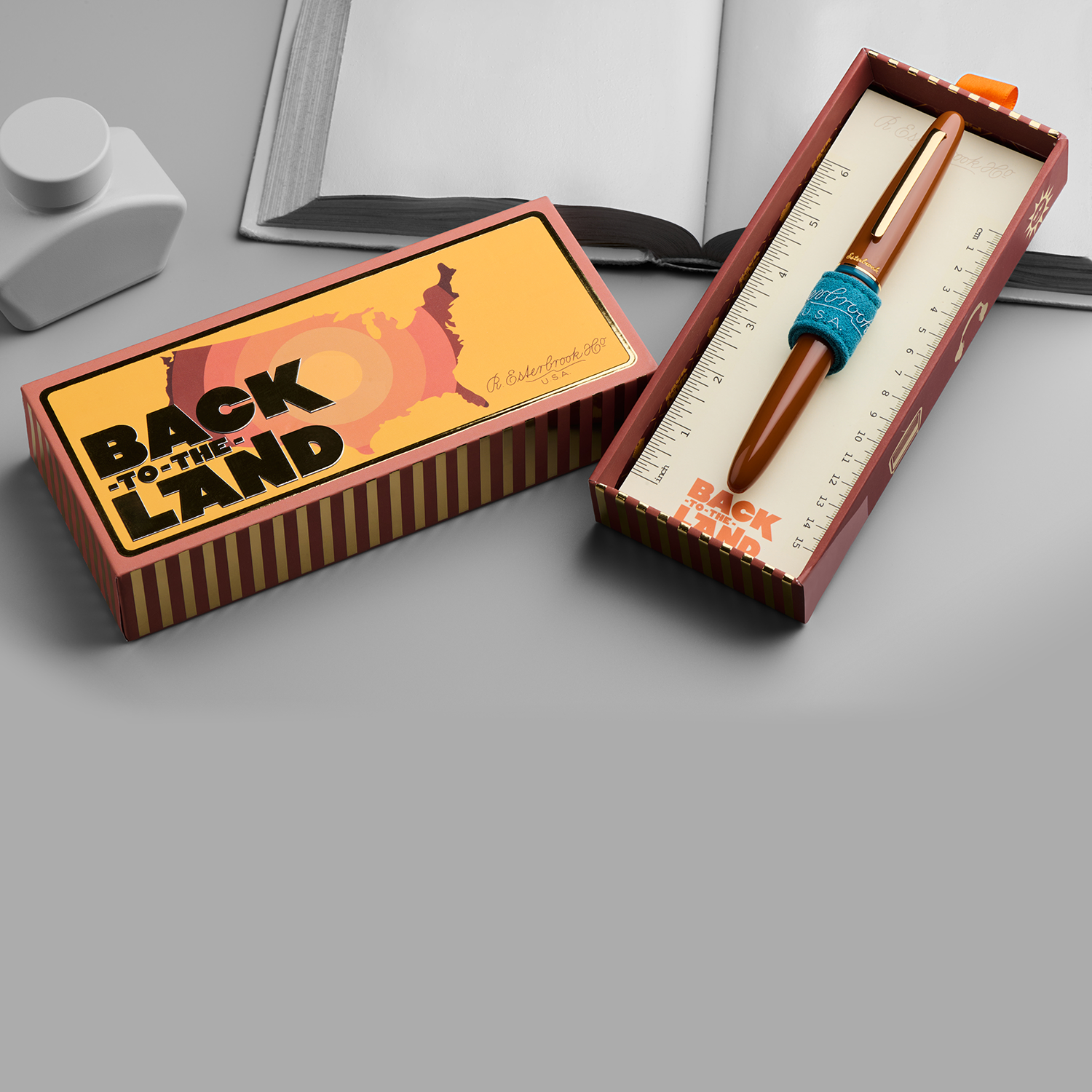 Esterbrook Estie Back to the Lands Incredible Rock Brown GT Piston Pióro wieczne