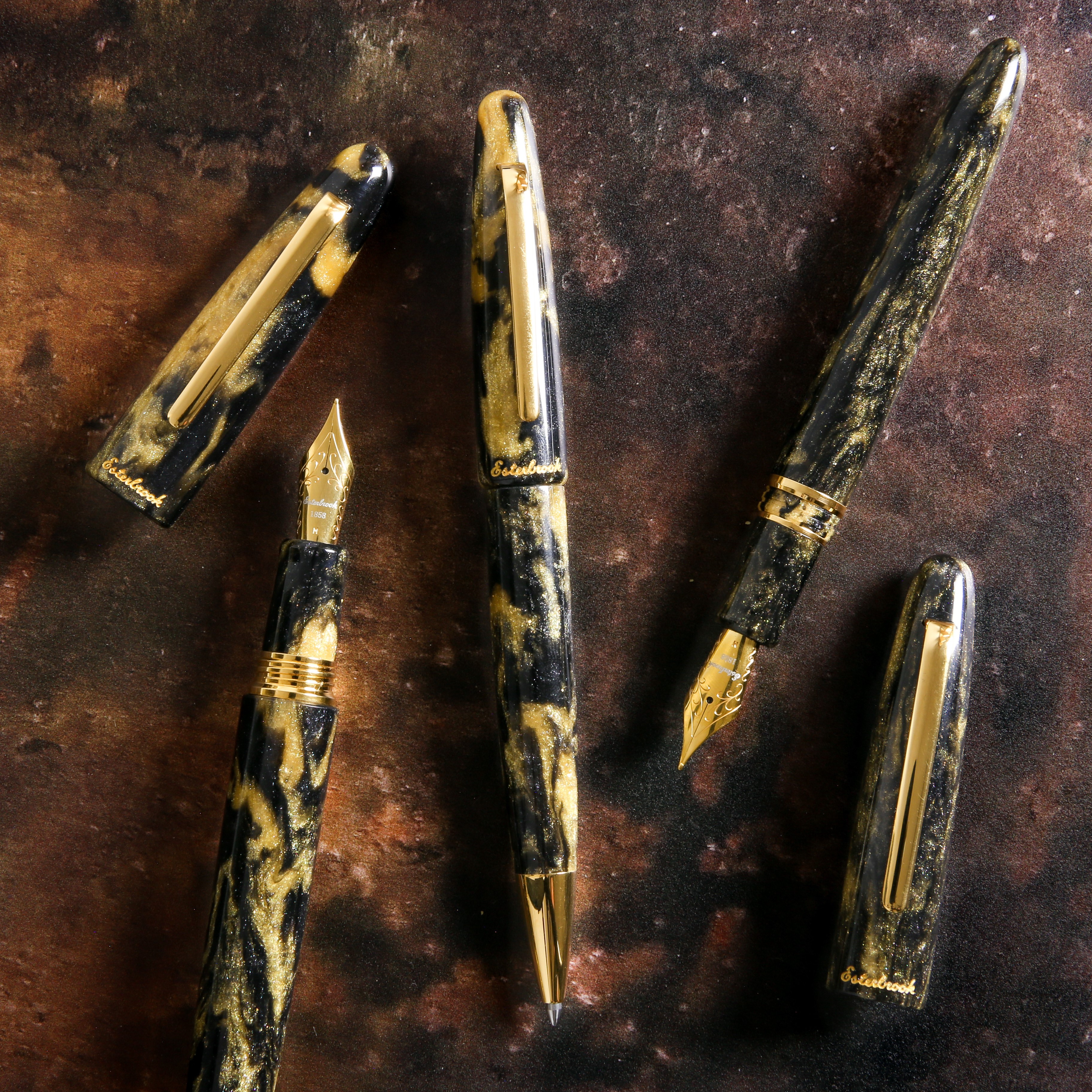 Esterbrook Estie Gold Rush Prospector Black GT Ballpoint Esterbrook Estie Gold Rush Prospector Black GT Ballpoint