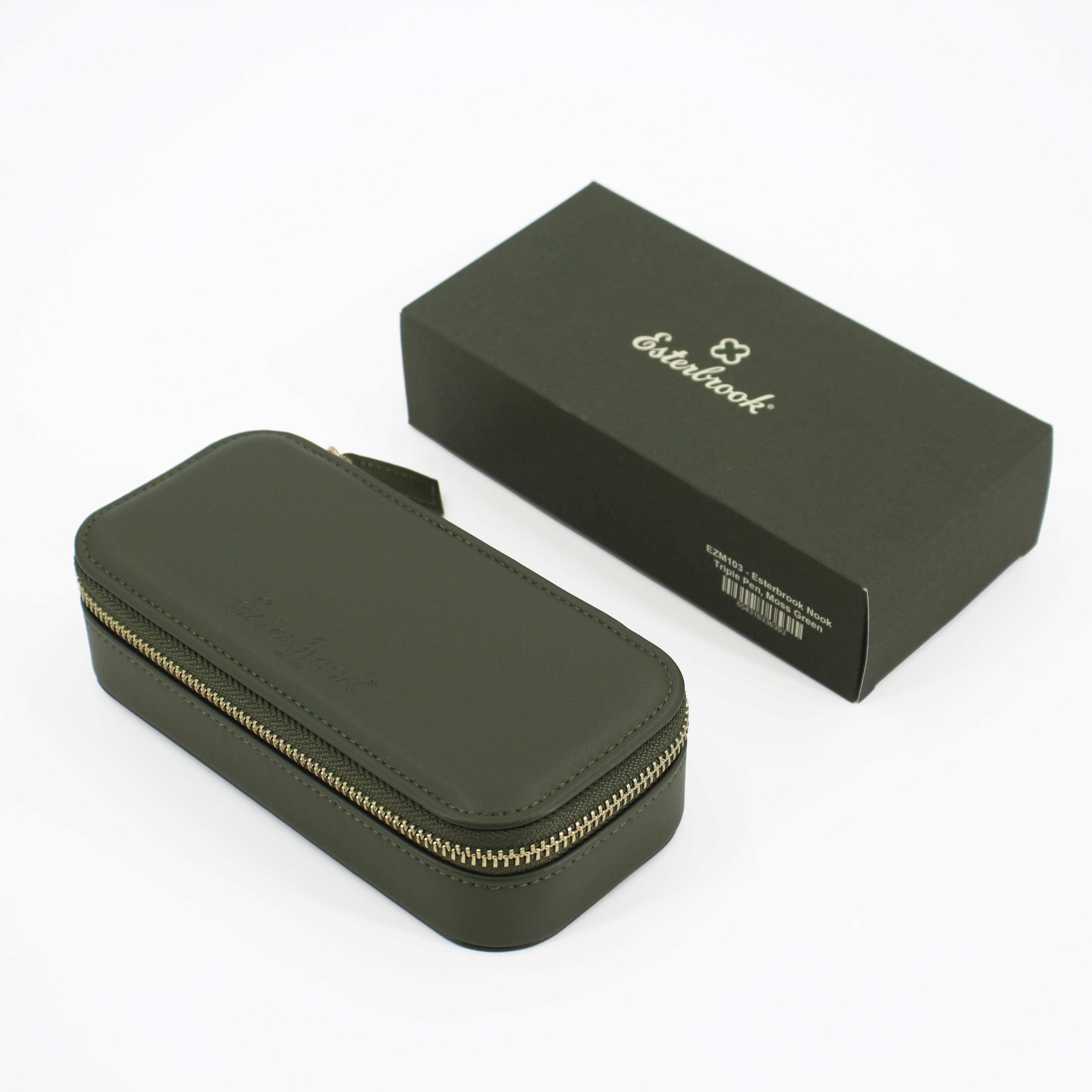 Esterbrook Moss Green Pen Nook Penetui (3-delig)