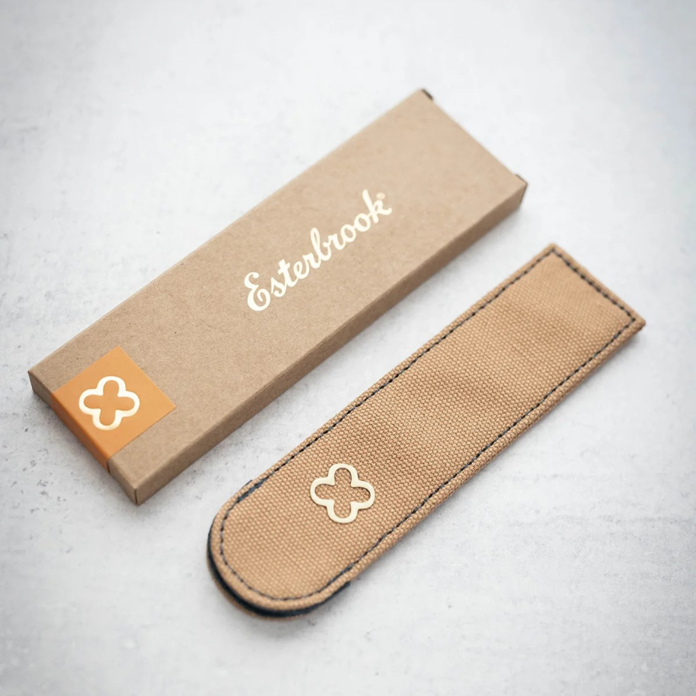 Esterbrook Pen Pocket Canvas Sleeve Penetui Bruin (1-delig)