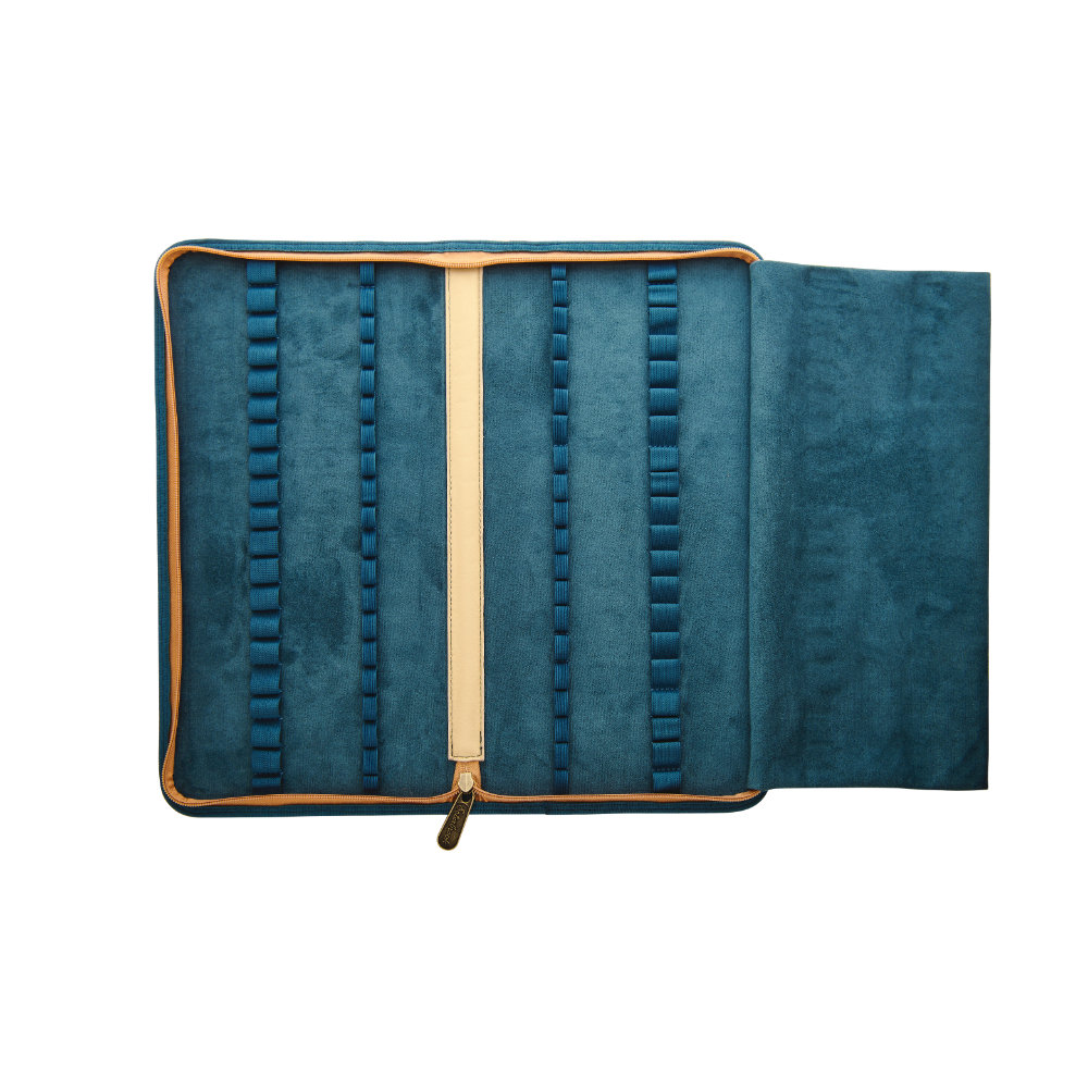 Esterbrook 40 Slot Canvas Zipper Pen Case Tan