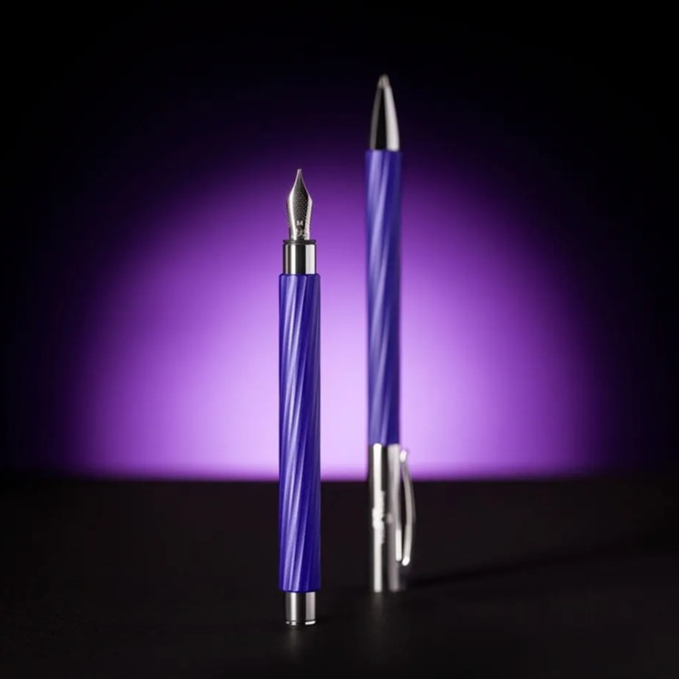 Faber-Castell Ambition Italic Midnight Mauve Caneta de Tinta Permanente