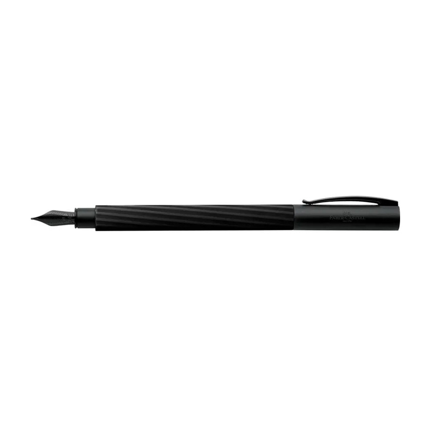 Faber-Castell Ambition Italic Obsidian Black Caneta de Tinta Permanente