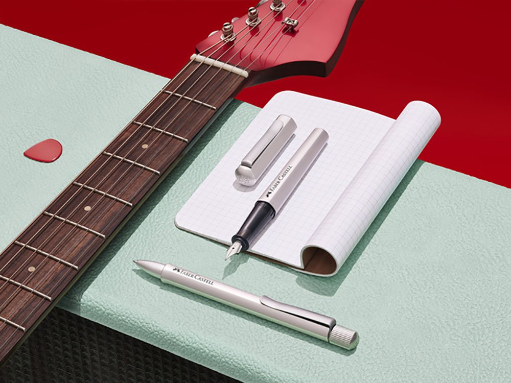 Faber-Castell Hexo Silver Ballpoint Faber-Castell Hexo Silver Ballpoint