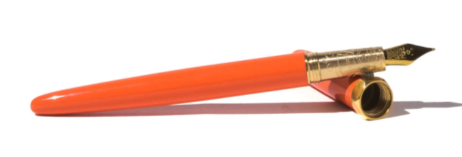 Ferris Wheel Press Brush Persimmon Gold Plated Füllfederhalter