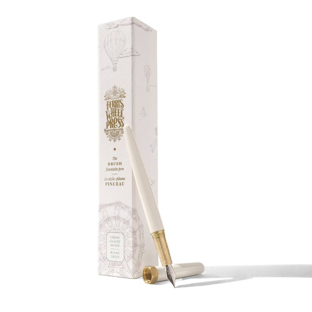 Ferris Wheel Press Brush Crème Glacée White Fountain pen Ferris Wheel Press Brush Crème Glacée White Fountain pen