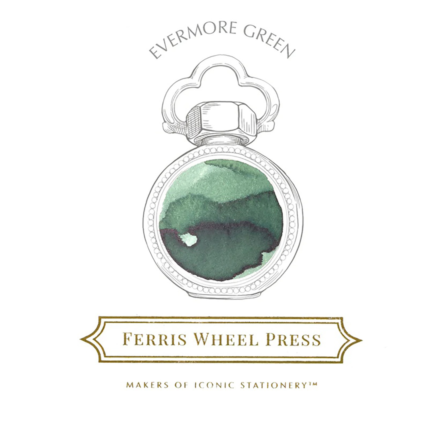Ferris Wheel Press Evermore Green 38 ml Ink Bottle
