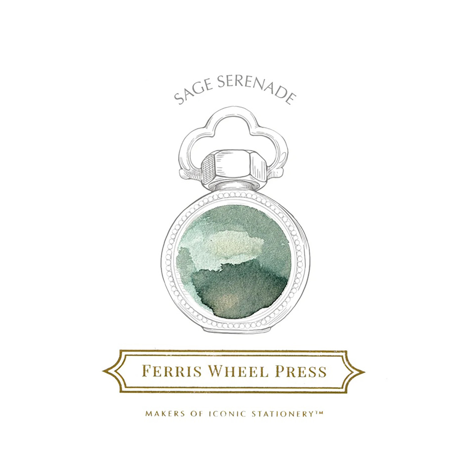 Ferris Wheel Press Evermore Green 38 ml Bläckhorn