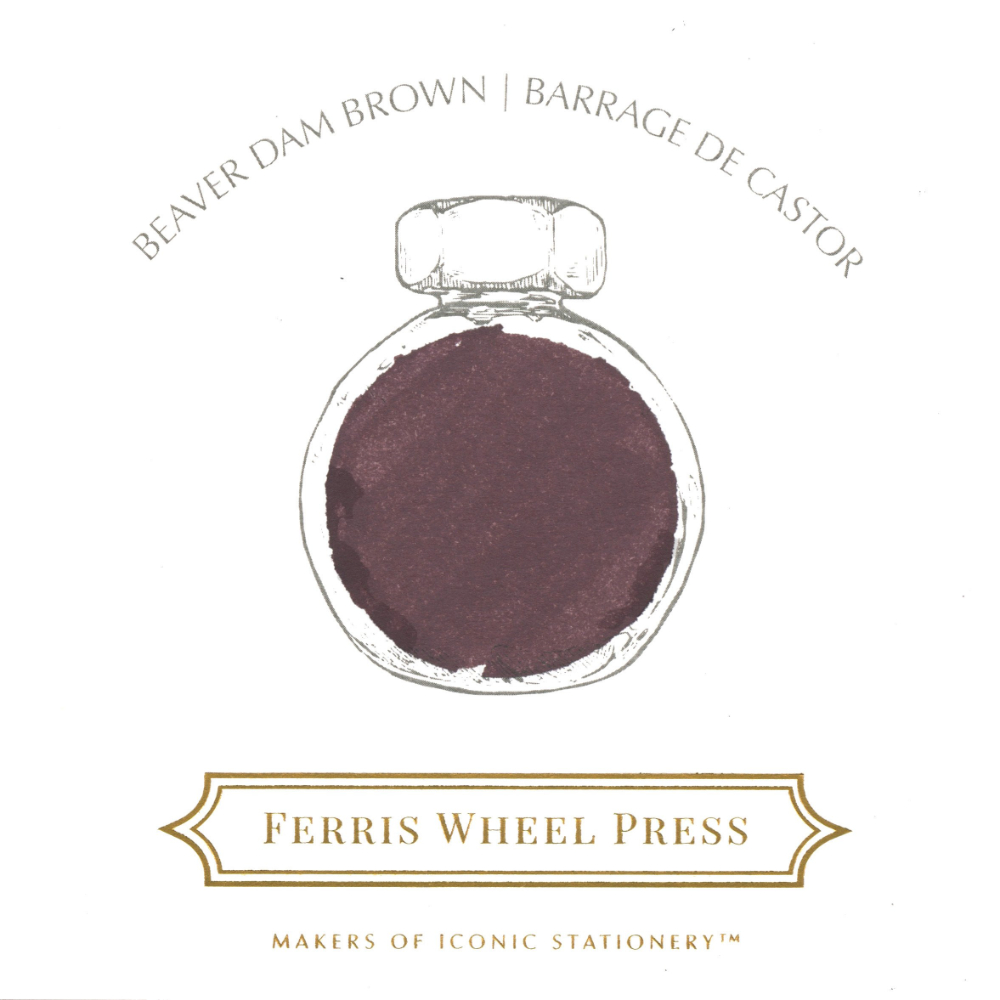 Ferris Wheel Press Autumn in Ontario Beaver Dam Brown 38 ml Tintenfass