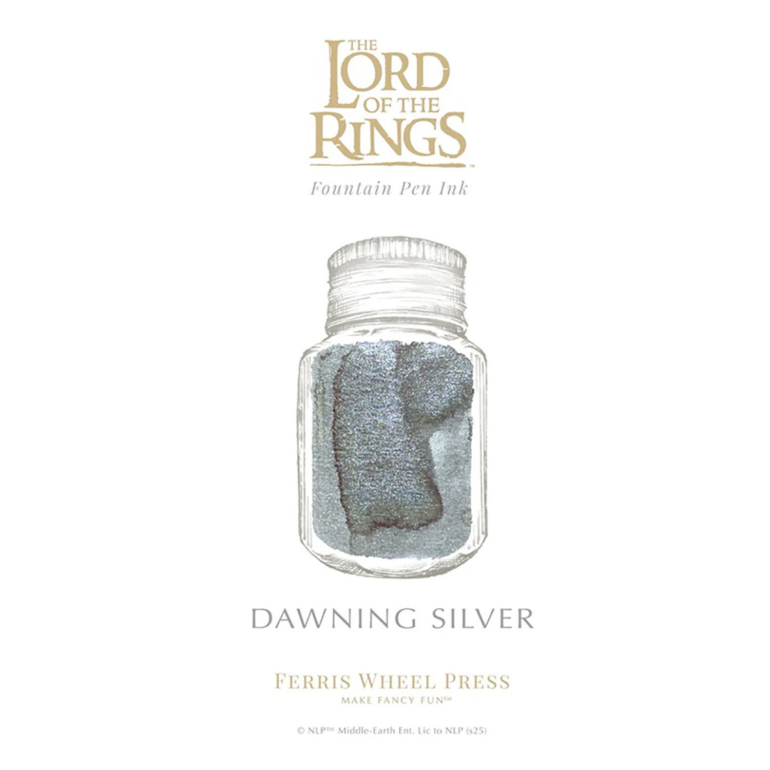 Ferris Wheel Press The Lord Of The Rings Dawning Silver 28 ml Ink Bottle