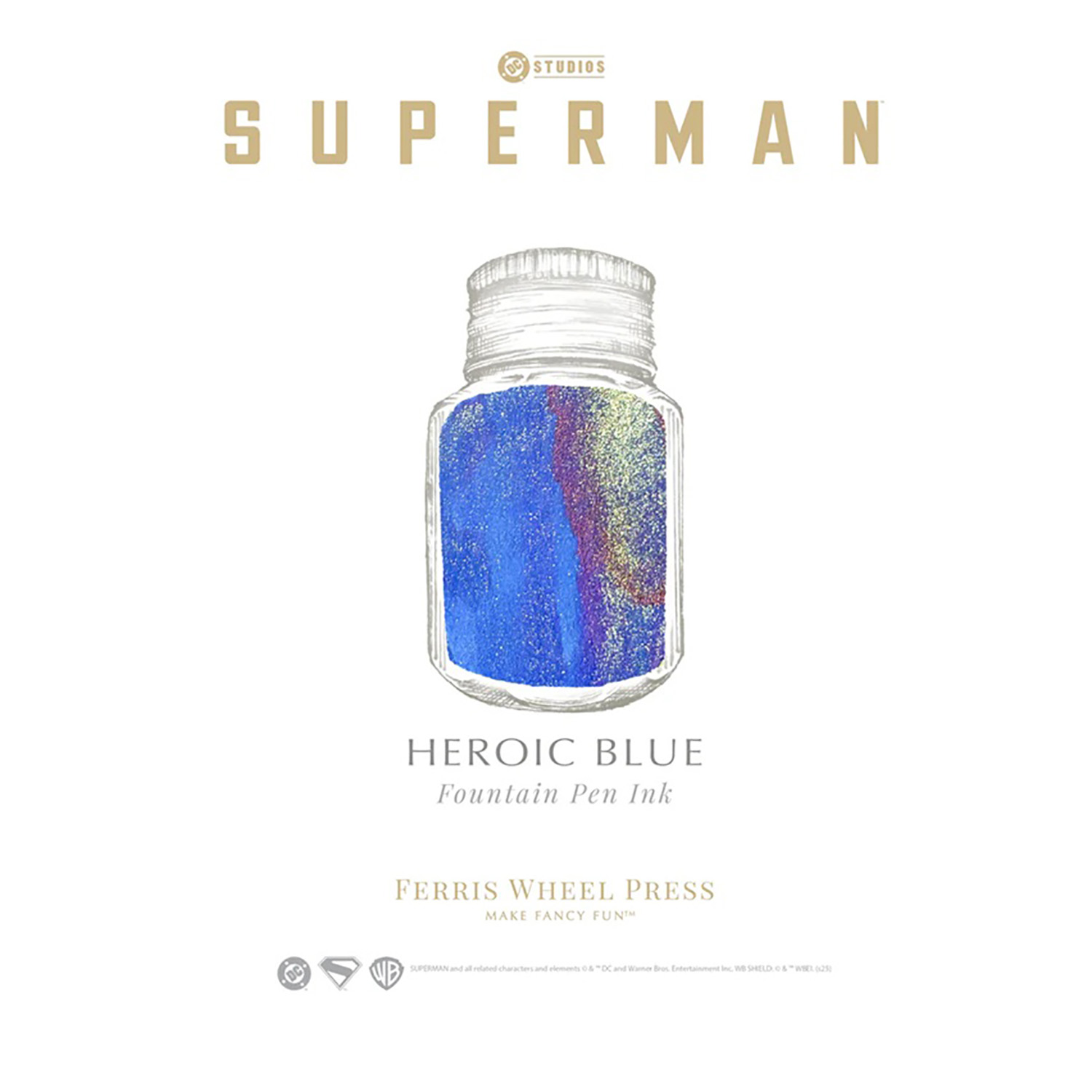 Ferris Wheel Press Superman Heroic Blue 28 ml Bläckhorn