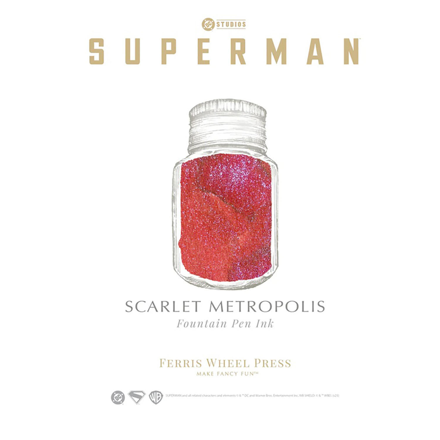 Ferris Wheel Press Superman Scarlet Metropolis 28 ml Tintenfass